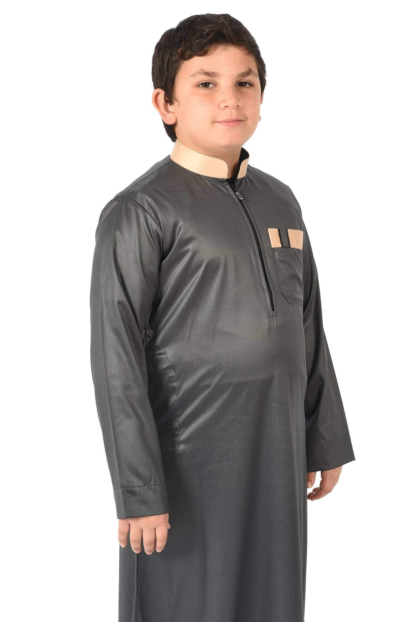 Markim kids sport thobe - Asphalt Green
