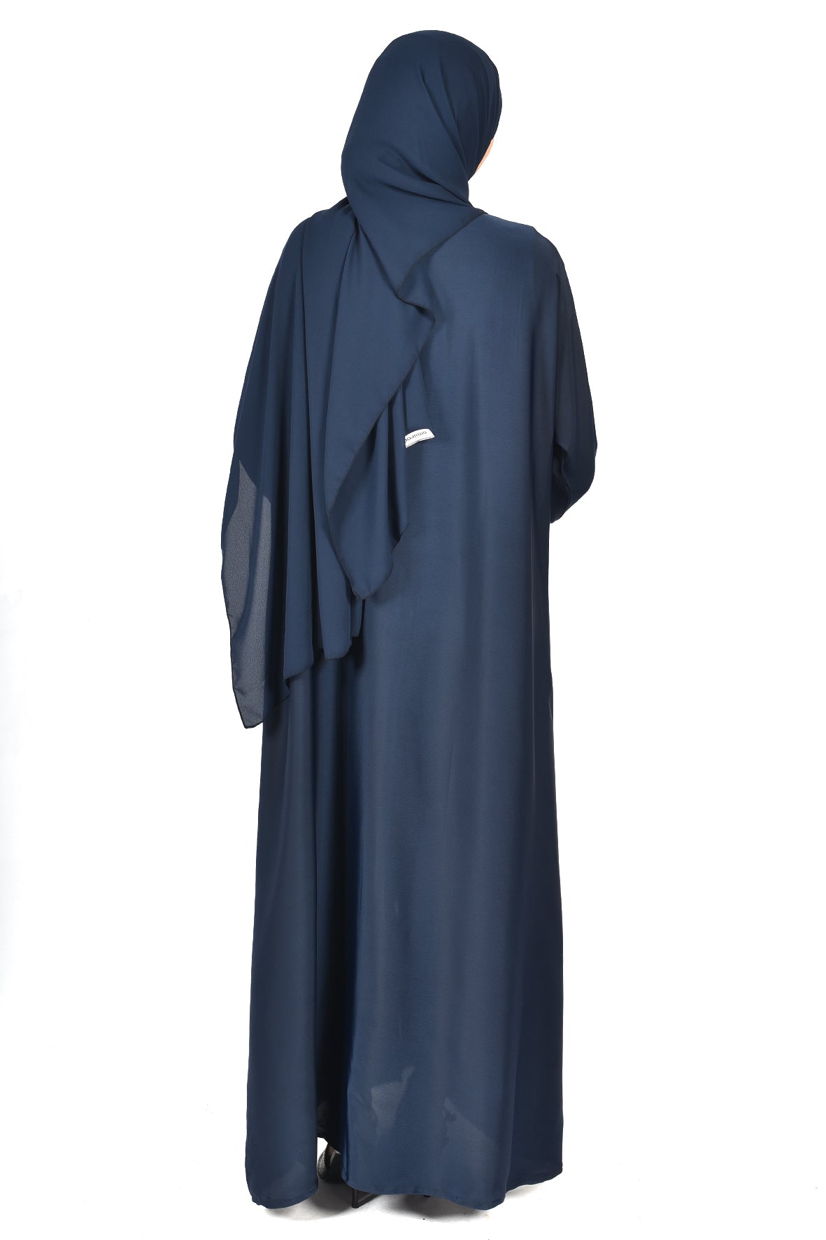 Elegant Navy Front-Zip Abaya (ladies abaya )