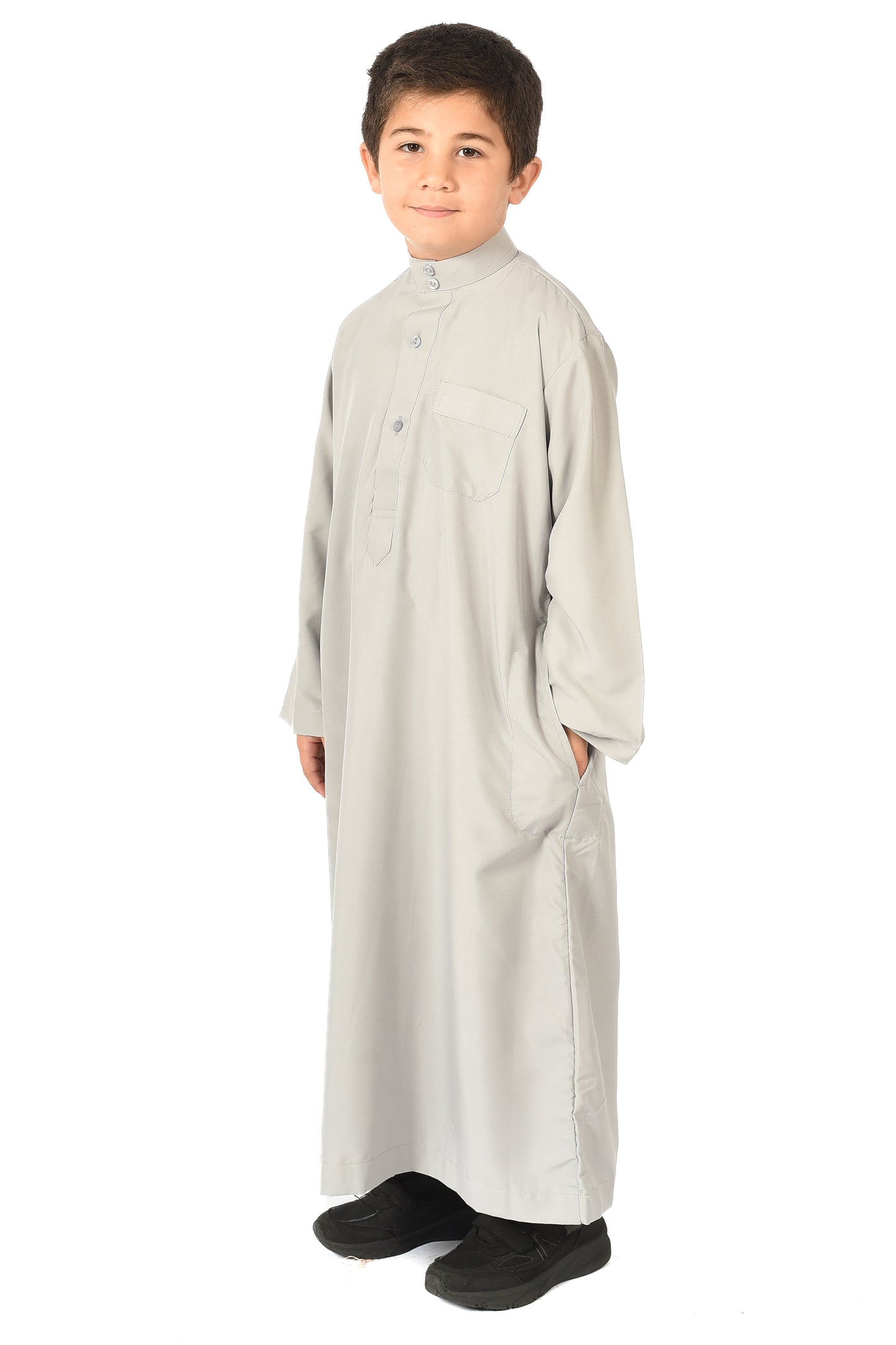 Al-Othman Kids Tassel Thobe - gray