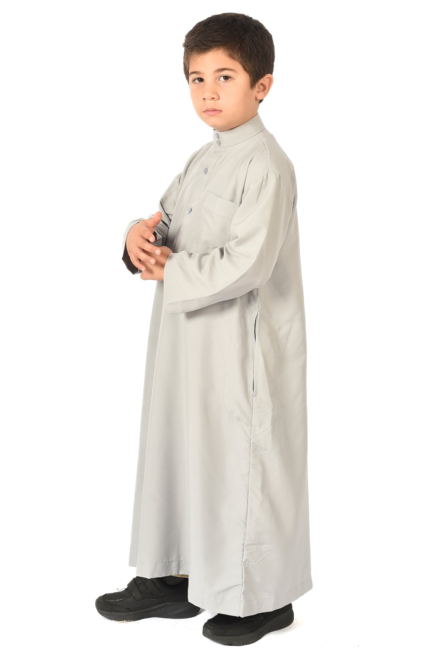 Al-Othman Kids Tassel Thobe - gray