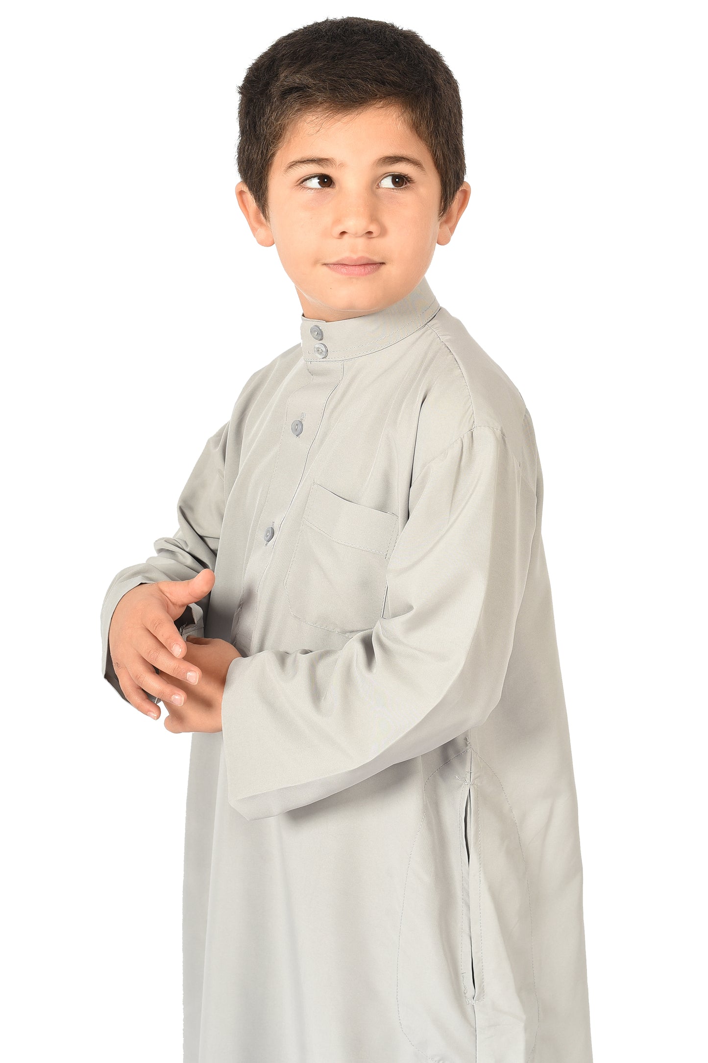 Al-Othman Kids Tassel Thobe - gray