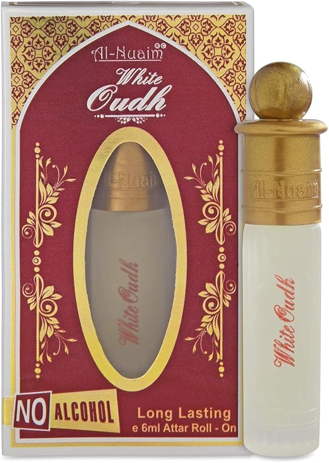 Al Nuaim White Oudh Attar No Alcohol Concentrate Perfume 6ml