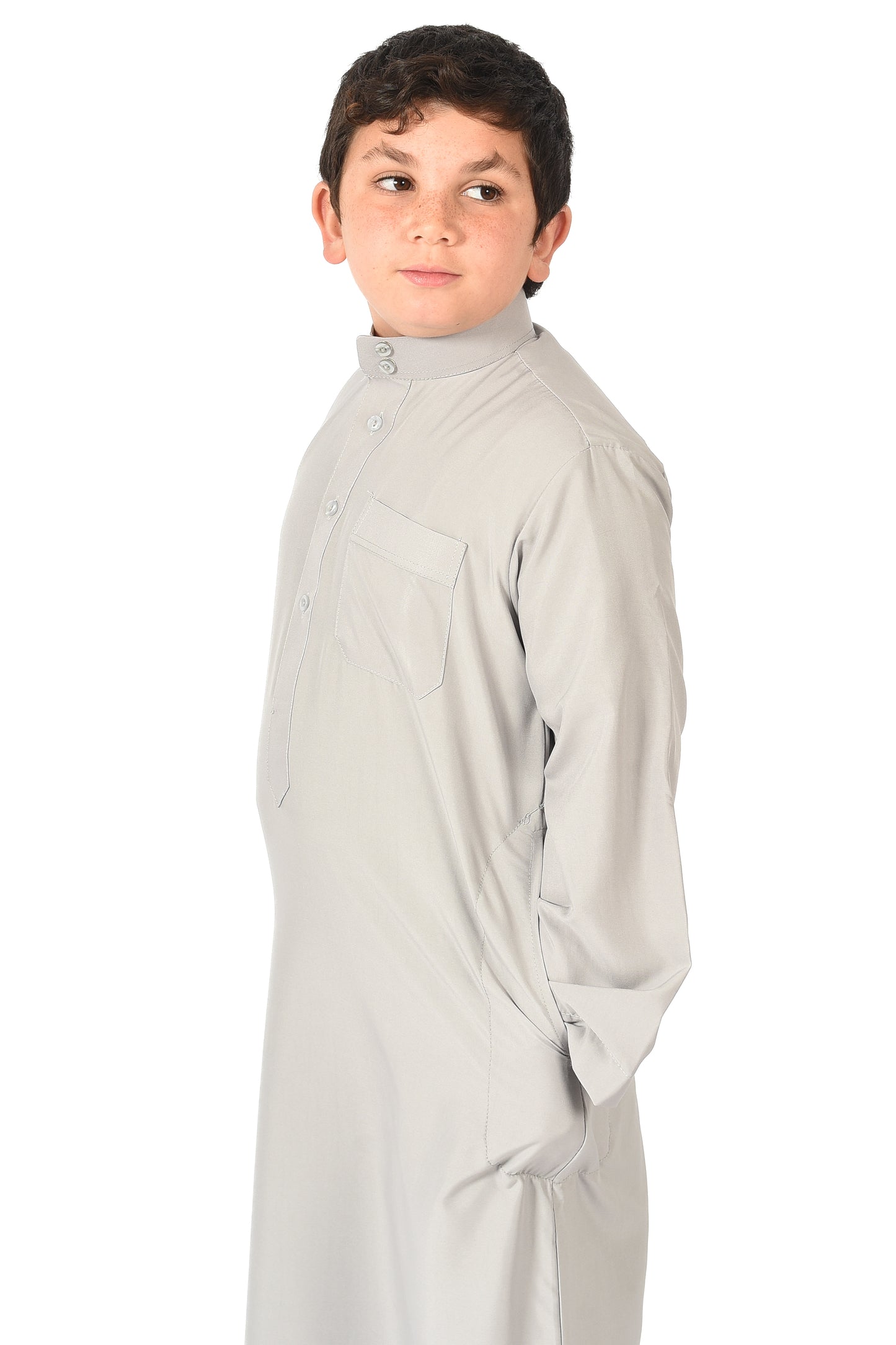 Al-Othman Kids Tassel Thobe - gray