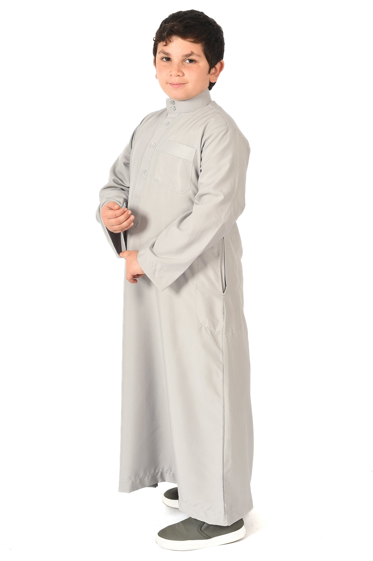 Al-Othman Kids Tassel Thobe - gray