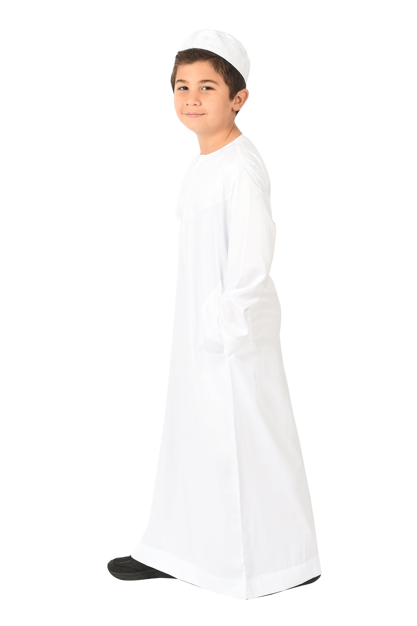 Al-Azka Kids Sport Thobe - White