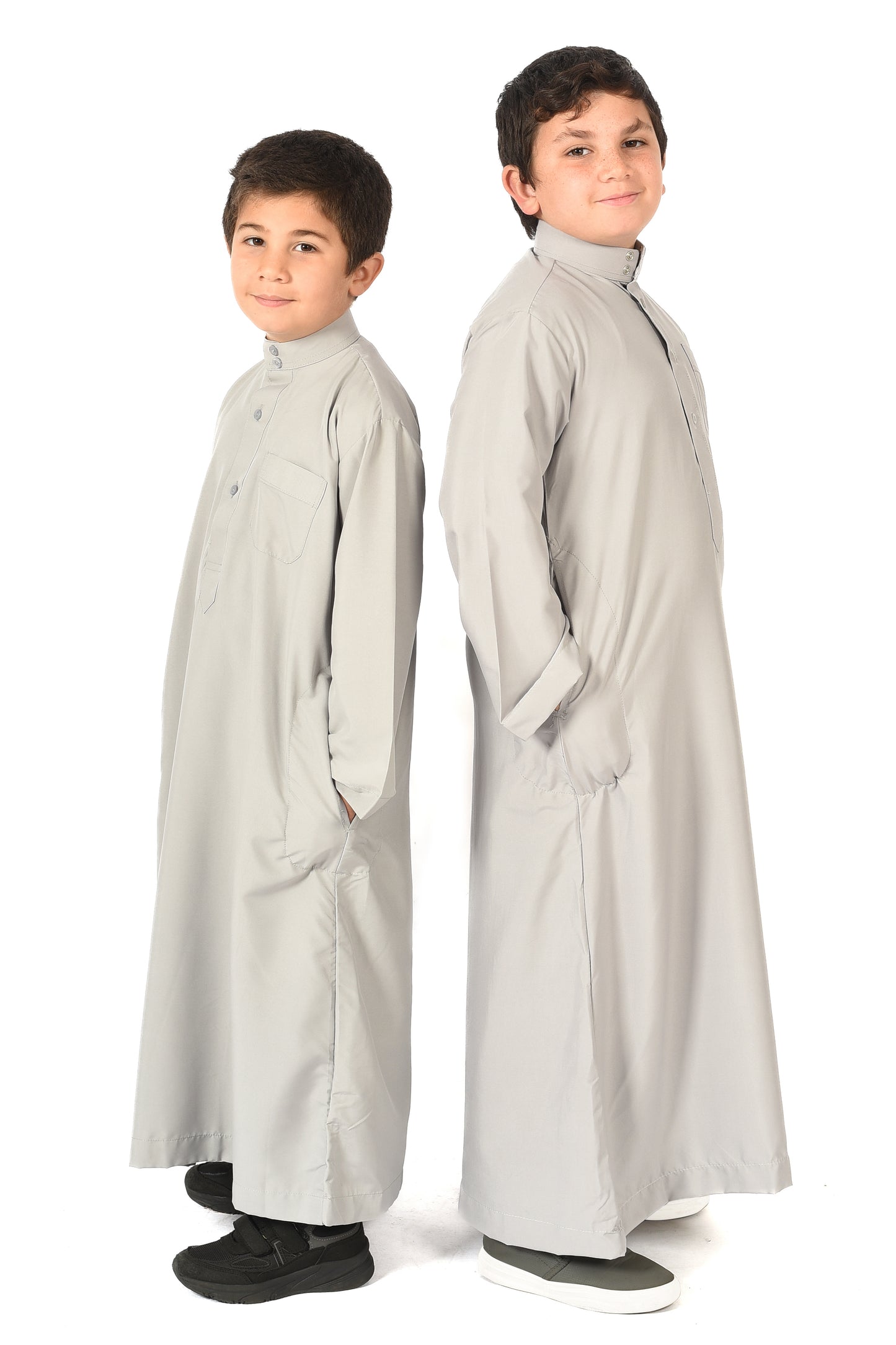 Al-Othman Kids Tassel Thobe - gray