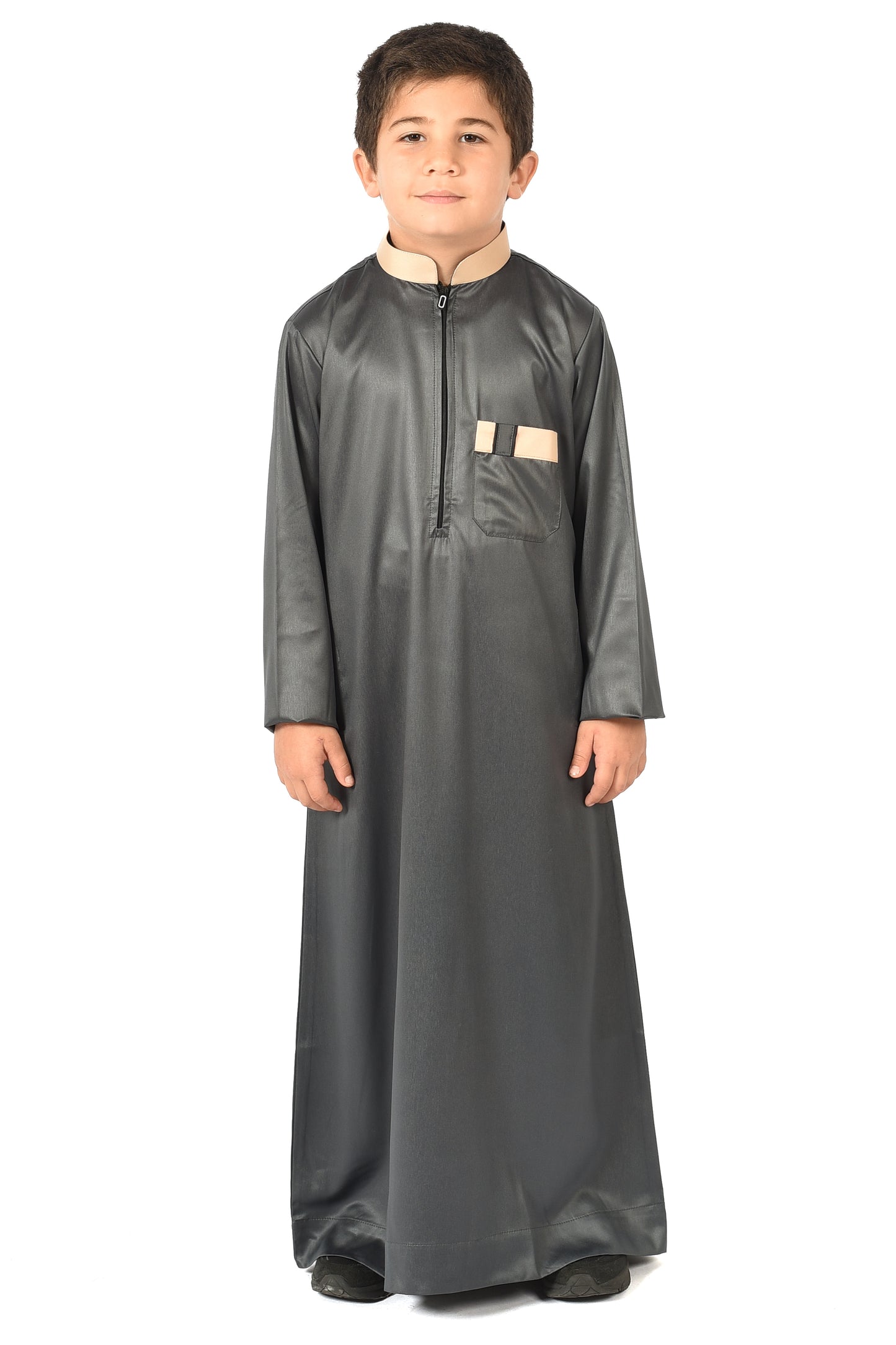 Markim kids sport thobe - Asphalt Green