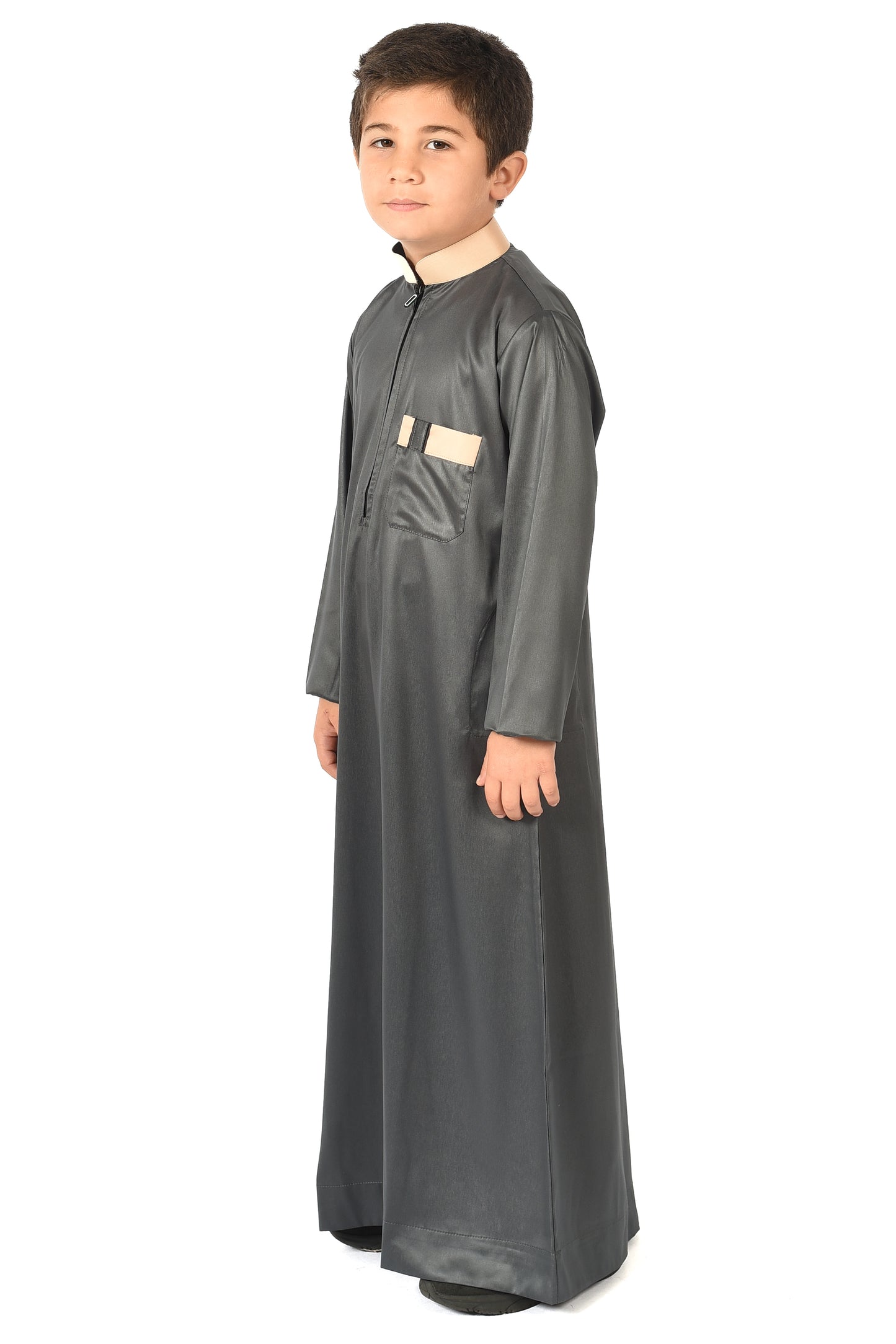 Markim kids sport thobe - Asphalt Green