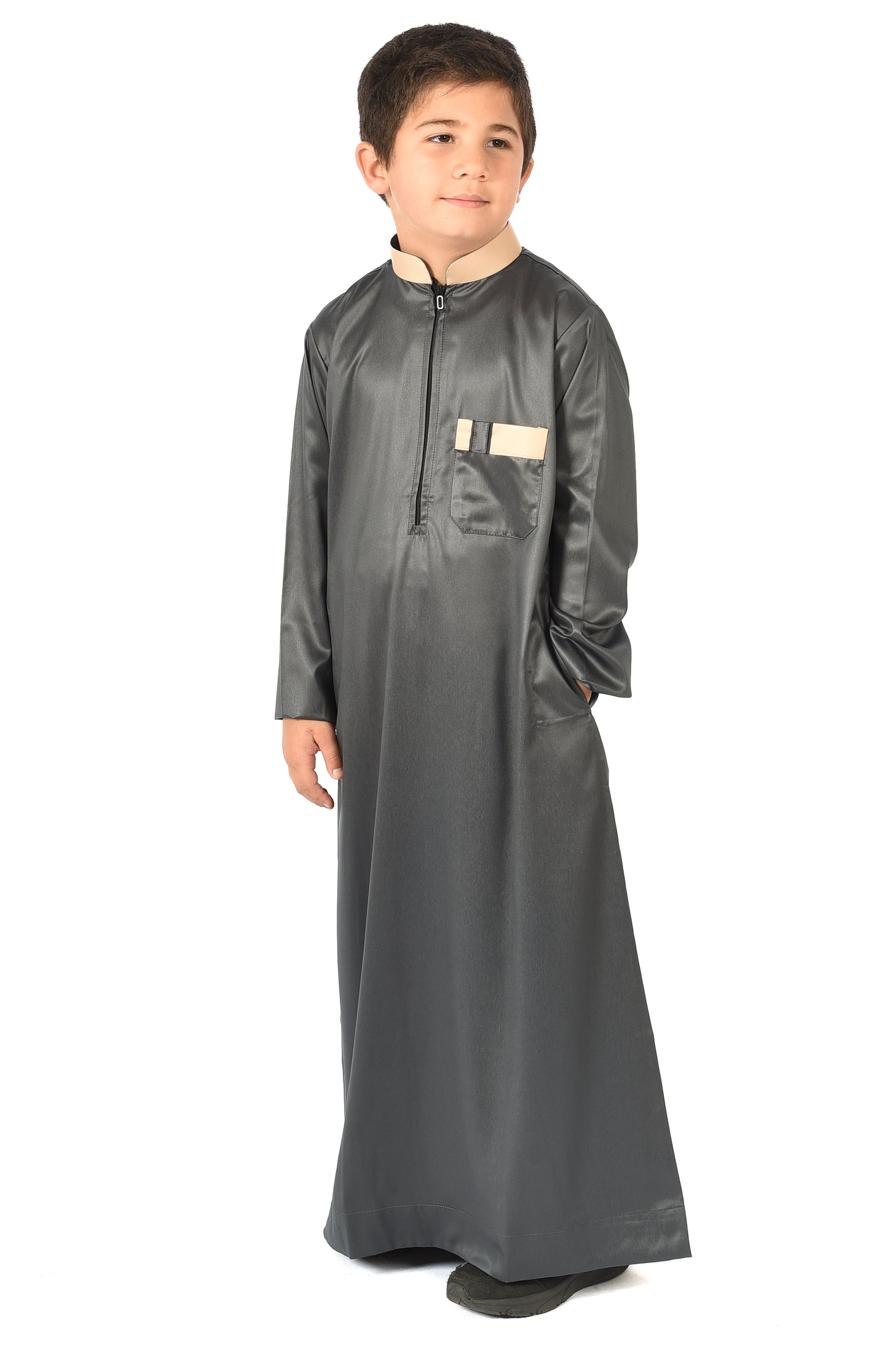 Markim kids sport thobe - Asphalt Green