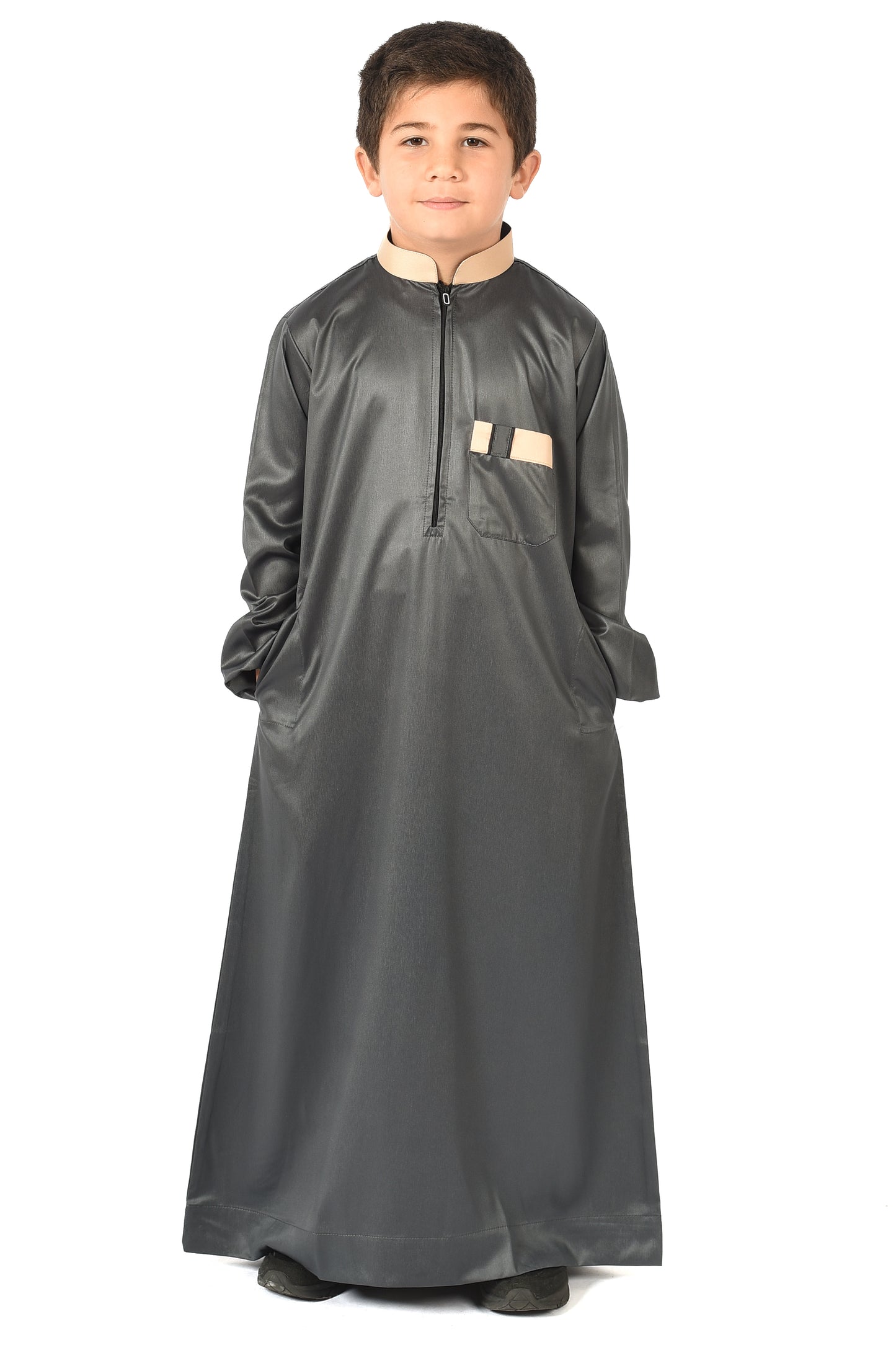Markim kids sport thobe - Asphalt Green