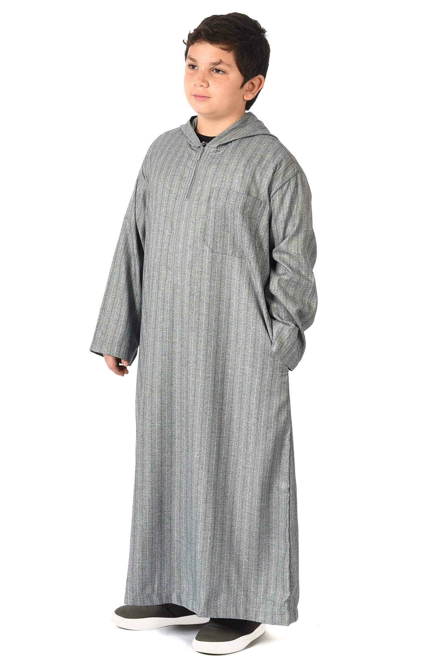 Al-Othman Kids Tassel Thobe - Grey