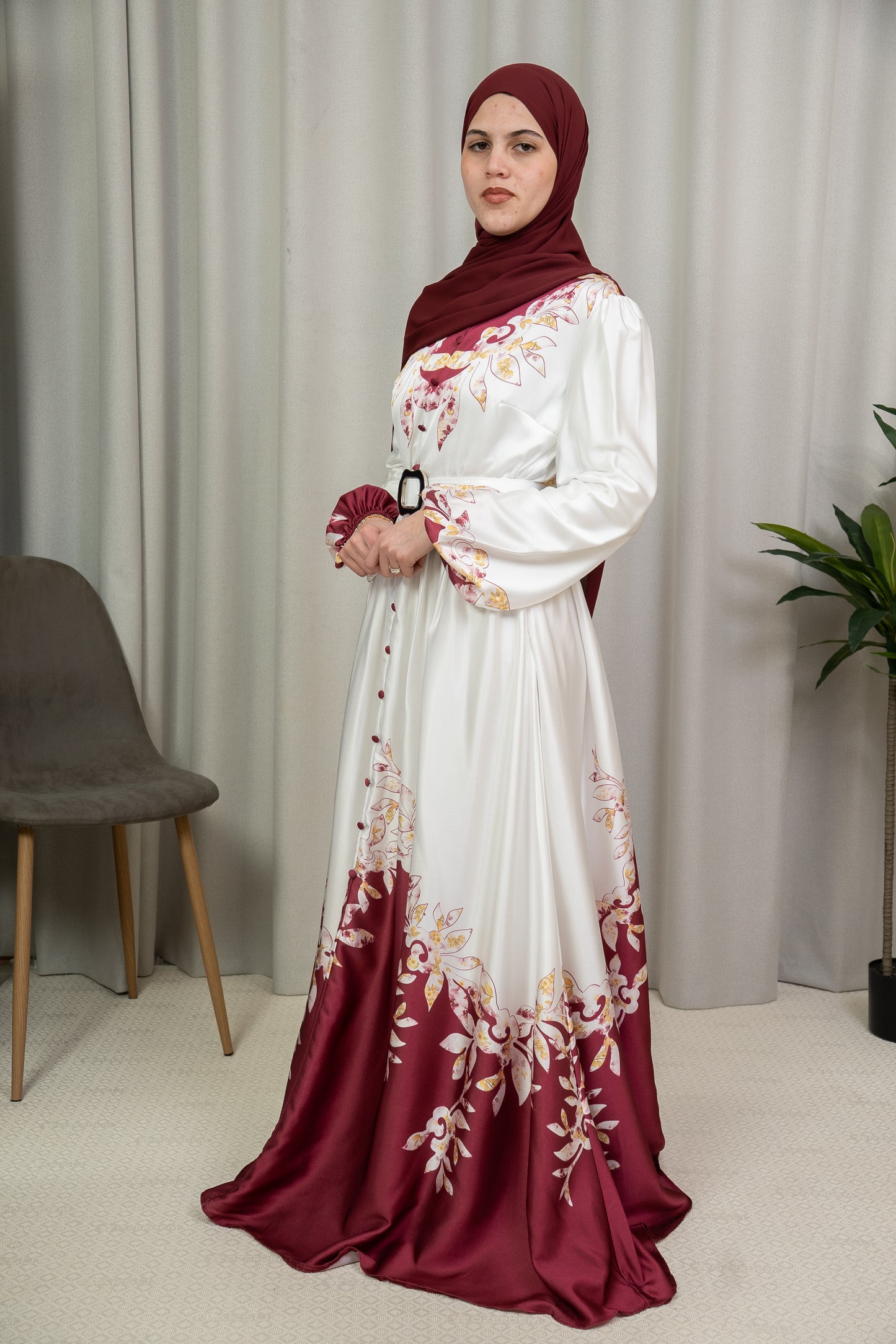 Dmn silk print Beaujolais