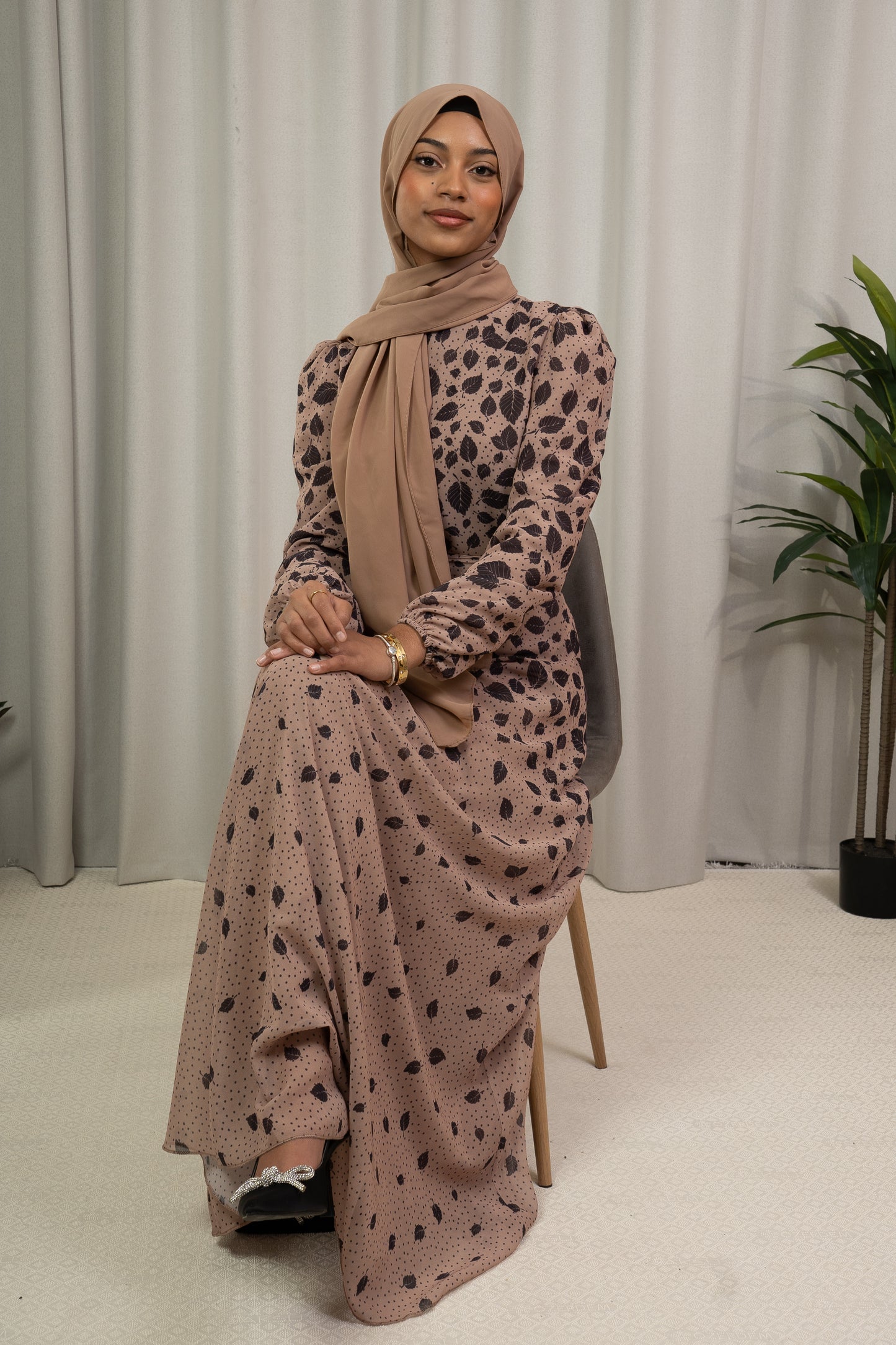 Dmn chiffon leaf portabella