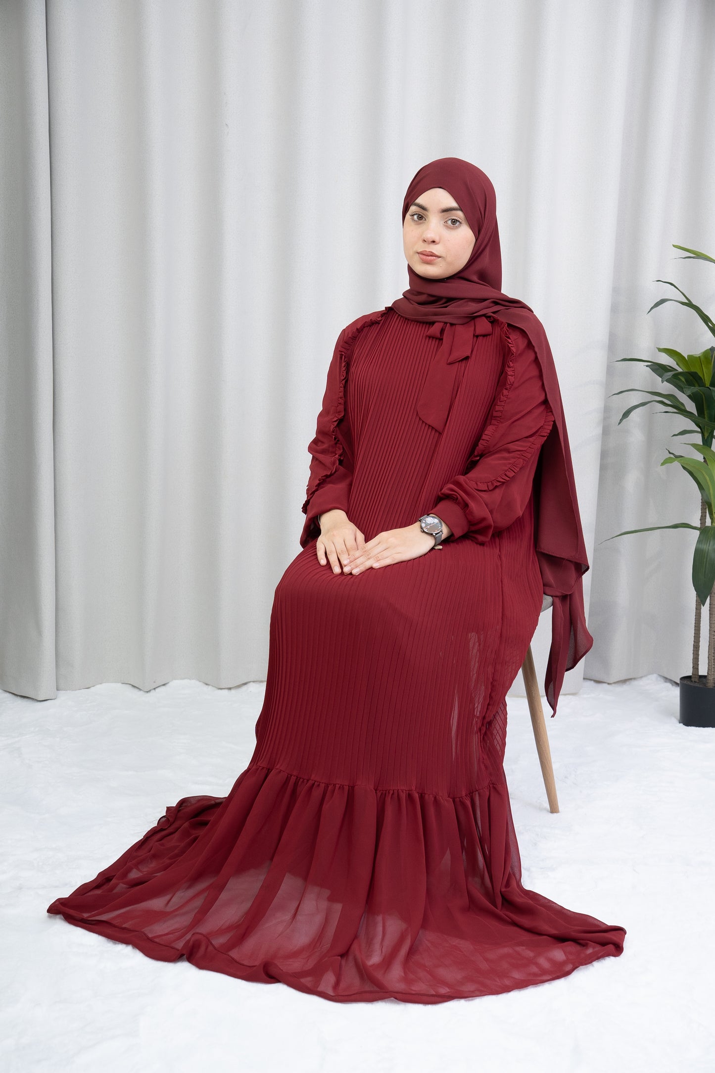 Dmn pleat cabernet