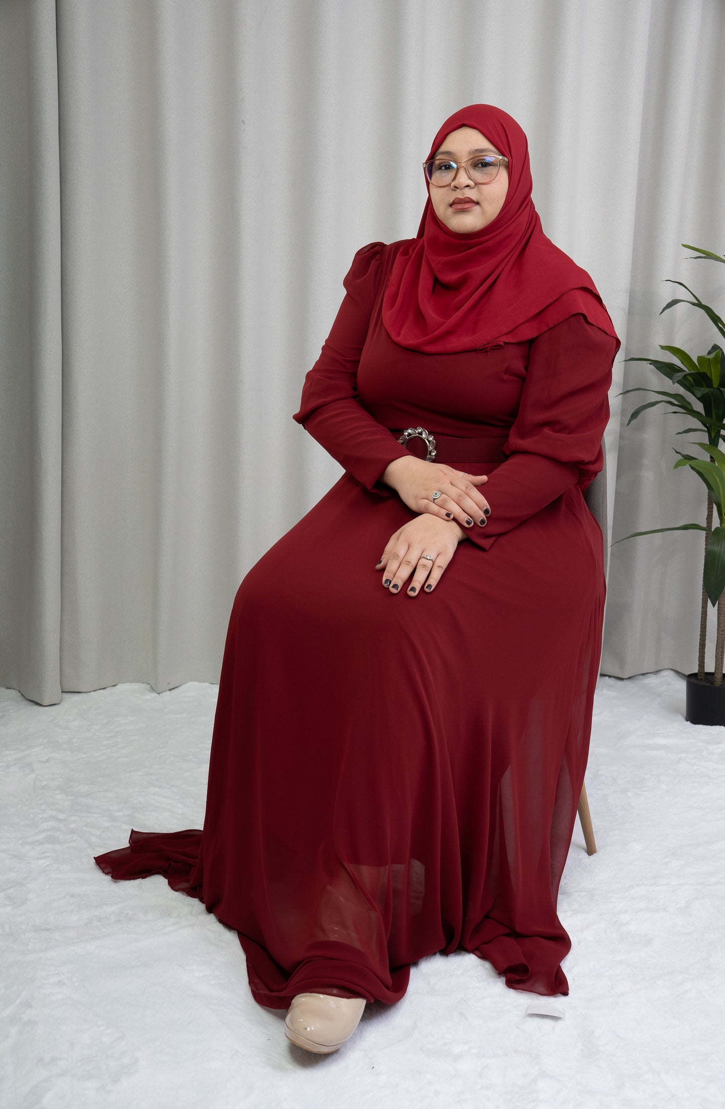 Dmn cuff sleeve cabernet