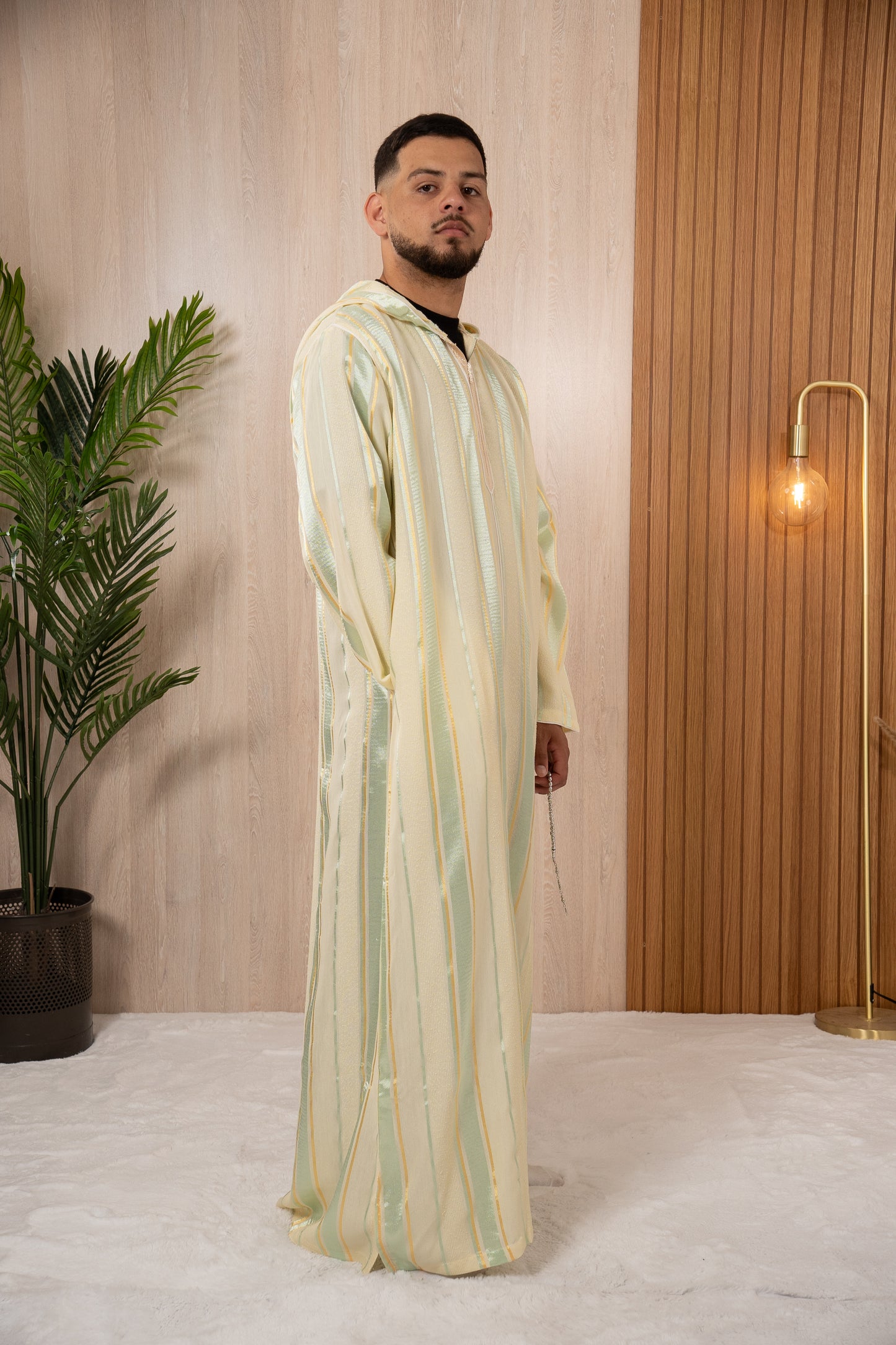 Alhabib stripe sea foam