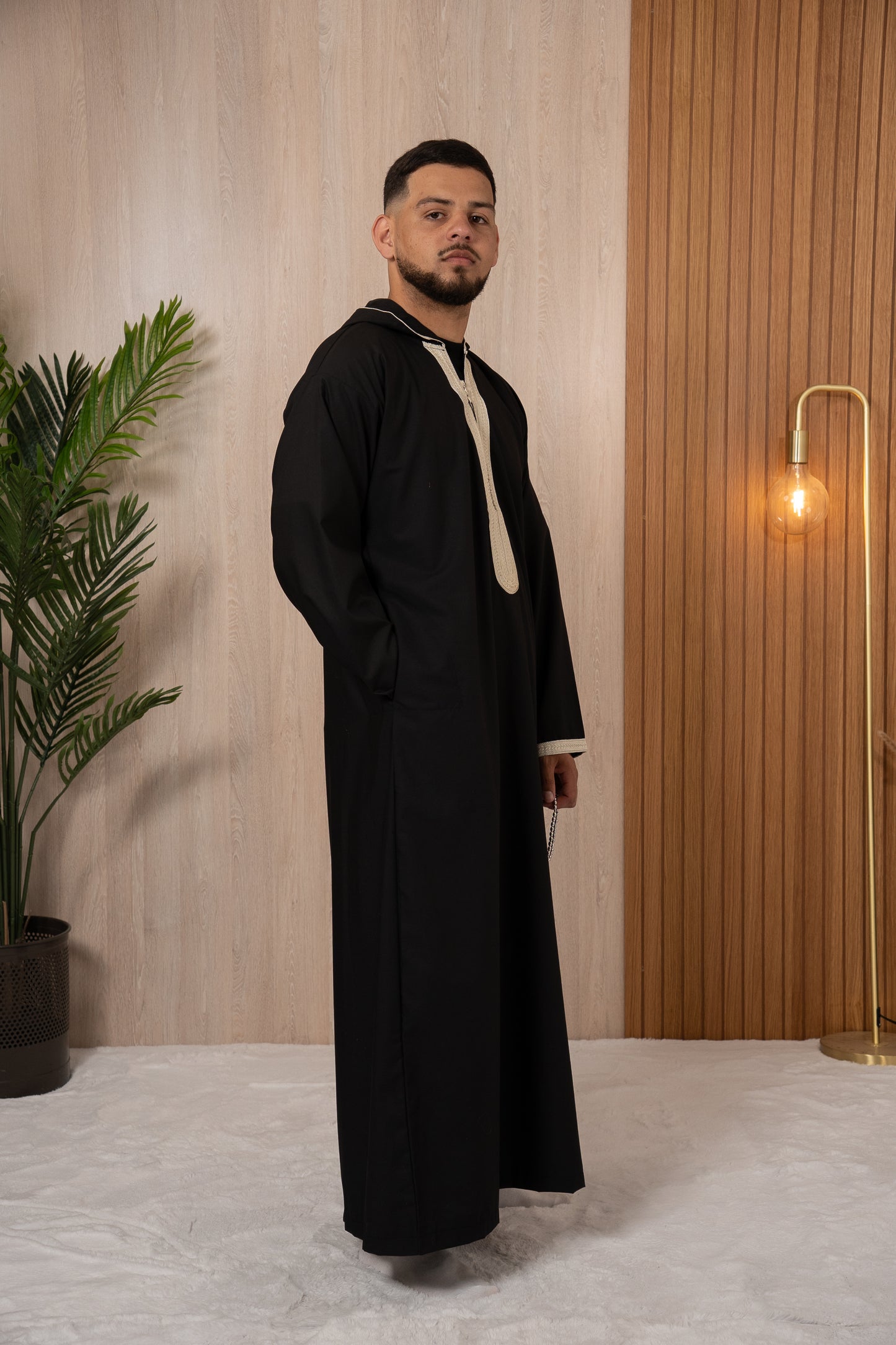 Alabiye Hooded Morrocan Oyster Grey