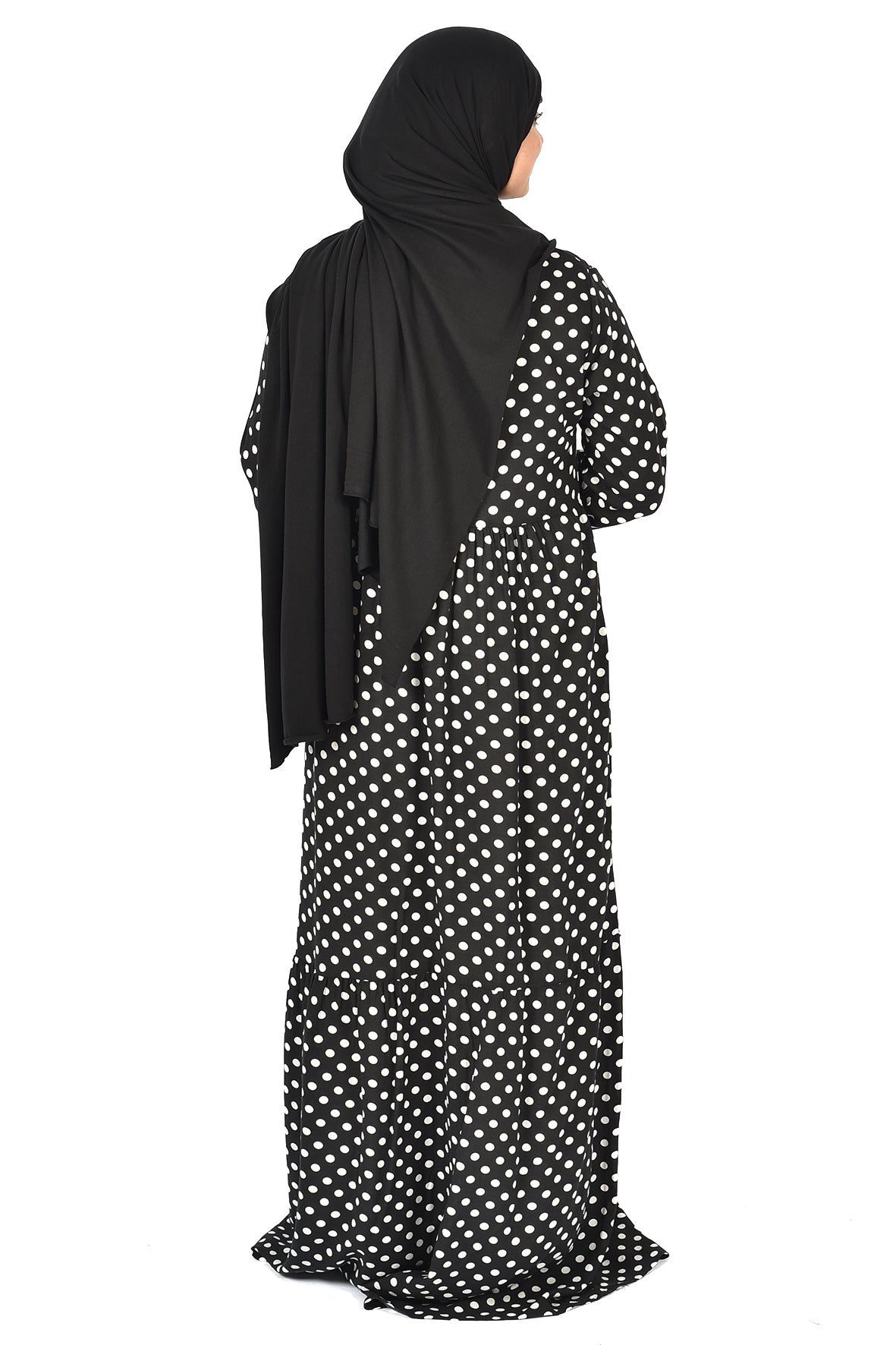 Classic Polka Dot Abaya ( guz dress )