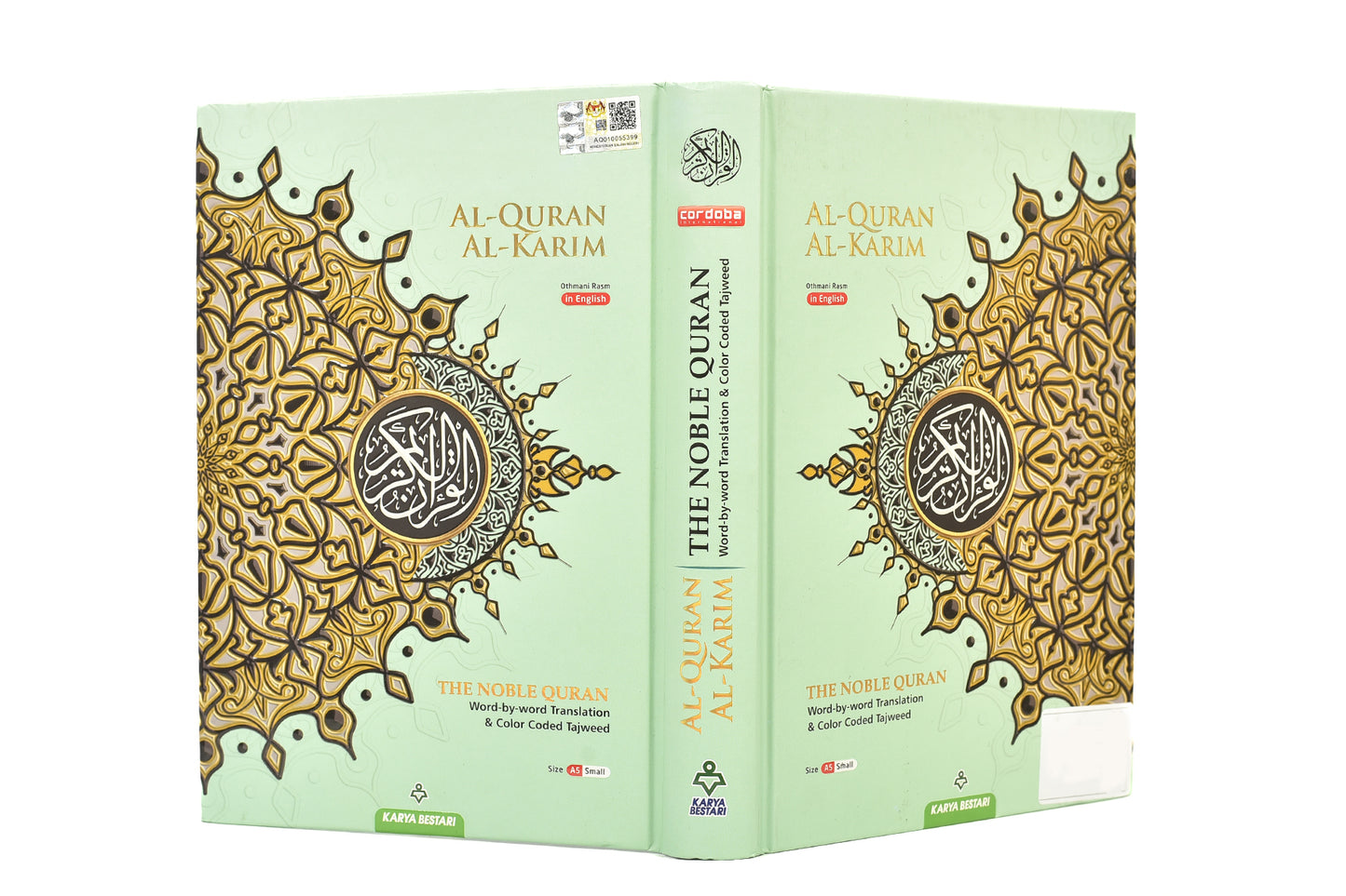 The Noble Quran with English Translation & Color Coded Tajweed – Green Cover – ( quraan )