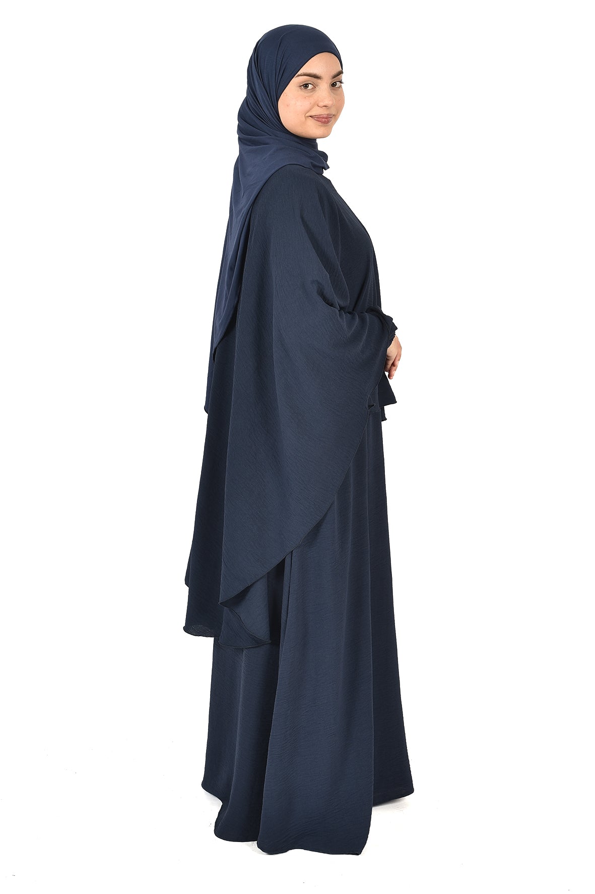 Elegant Two-Piece Loose-Fit Dress in Soft blue with a Modern and Comfortable Design for Daily Wear and Special Occasions
