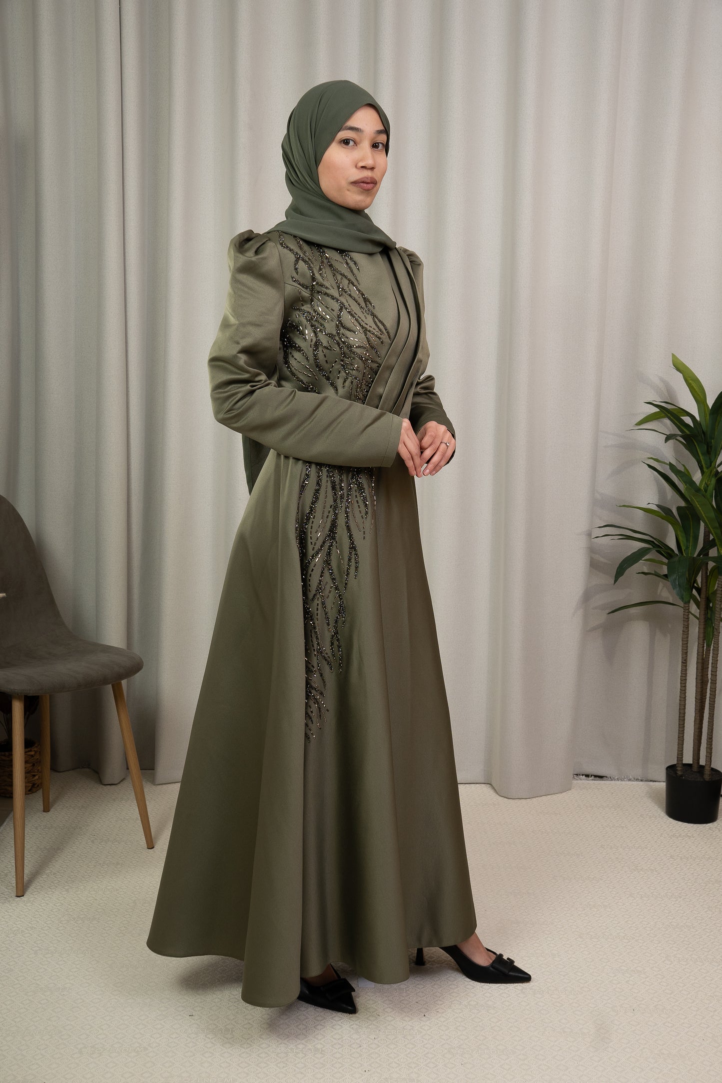 Ozv pleated ivy green