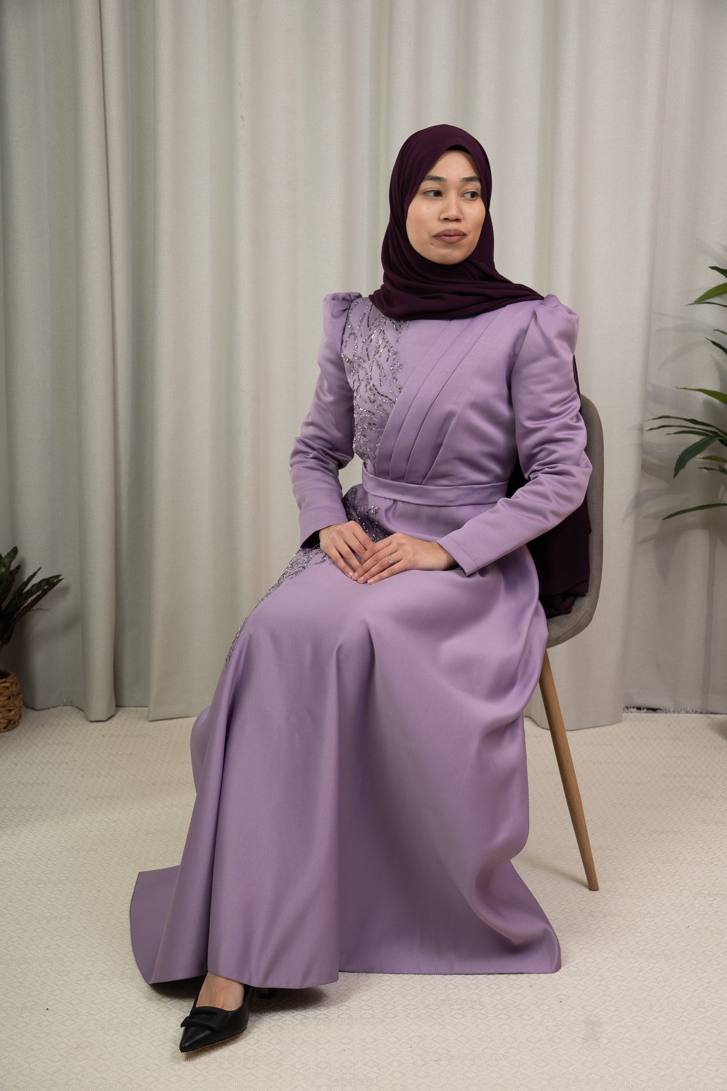 Ozv pleated orchid mist