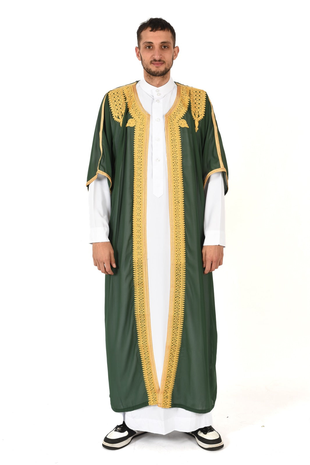 Mens Saudi Abaya Jubba - Green