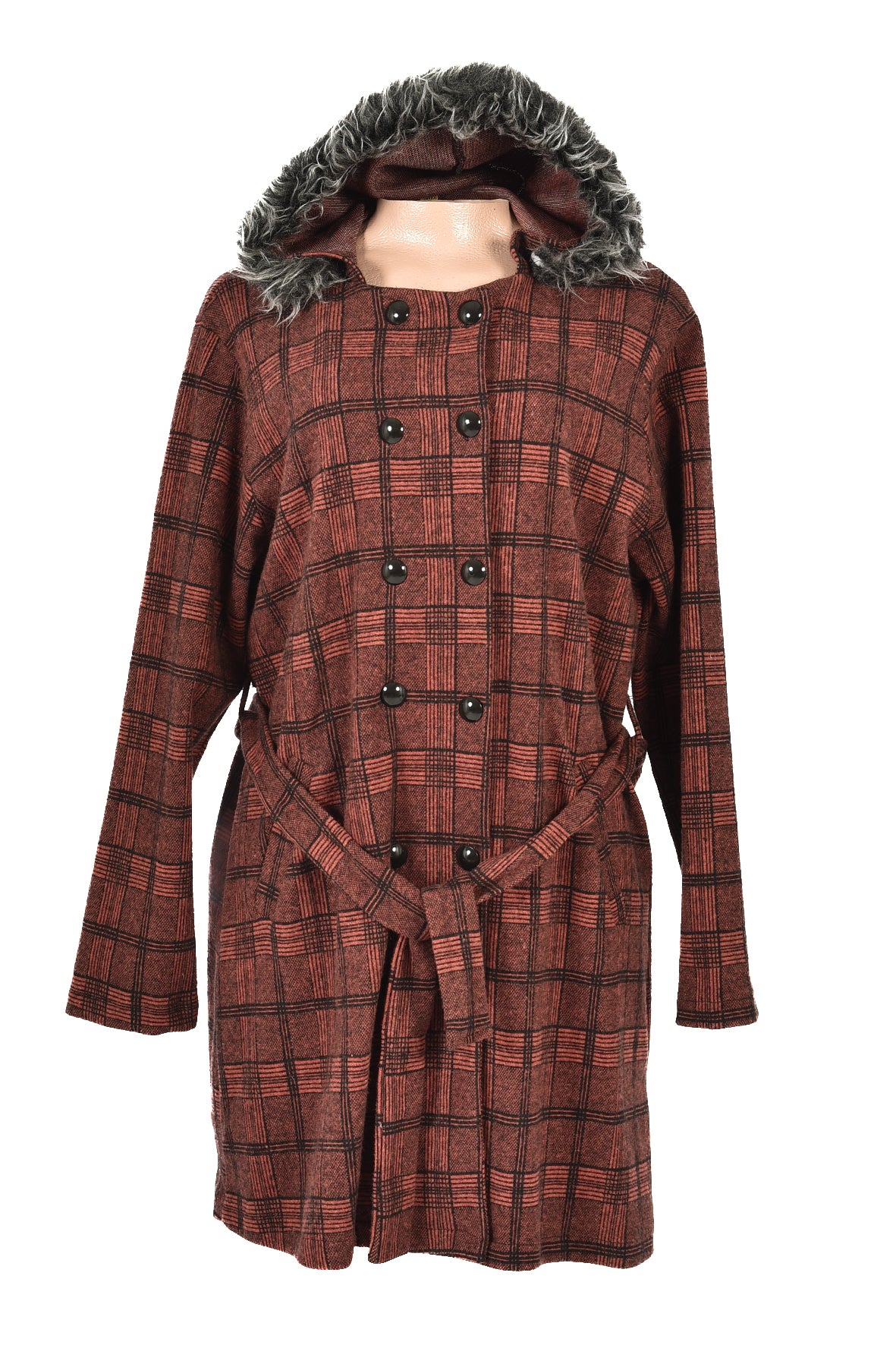 winter jacket- rusty red