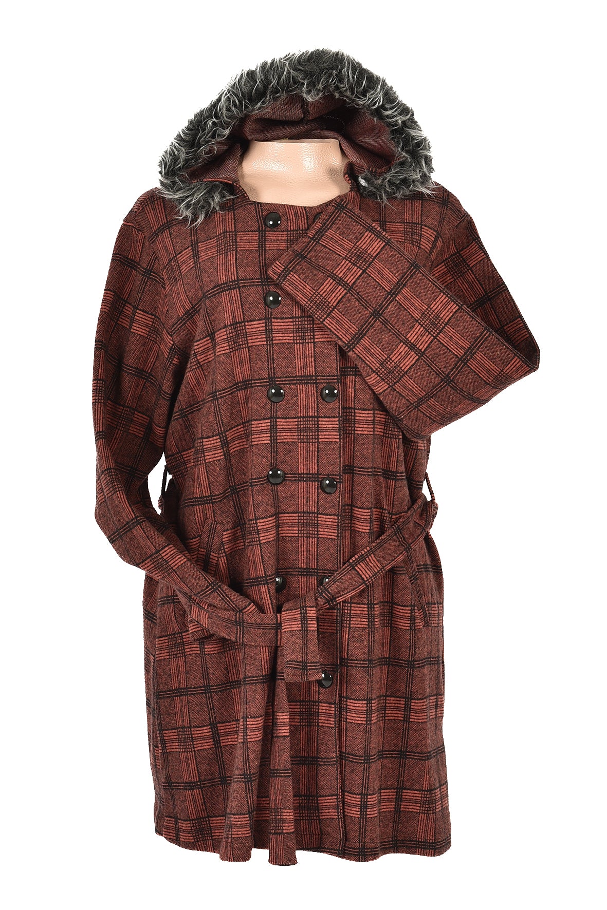 winter jacket- rusty red