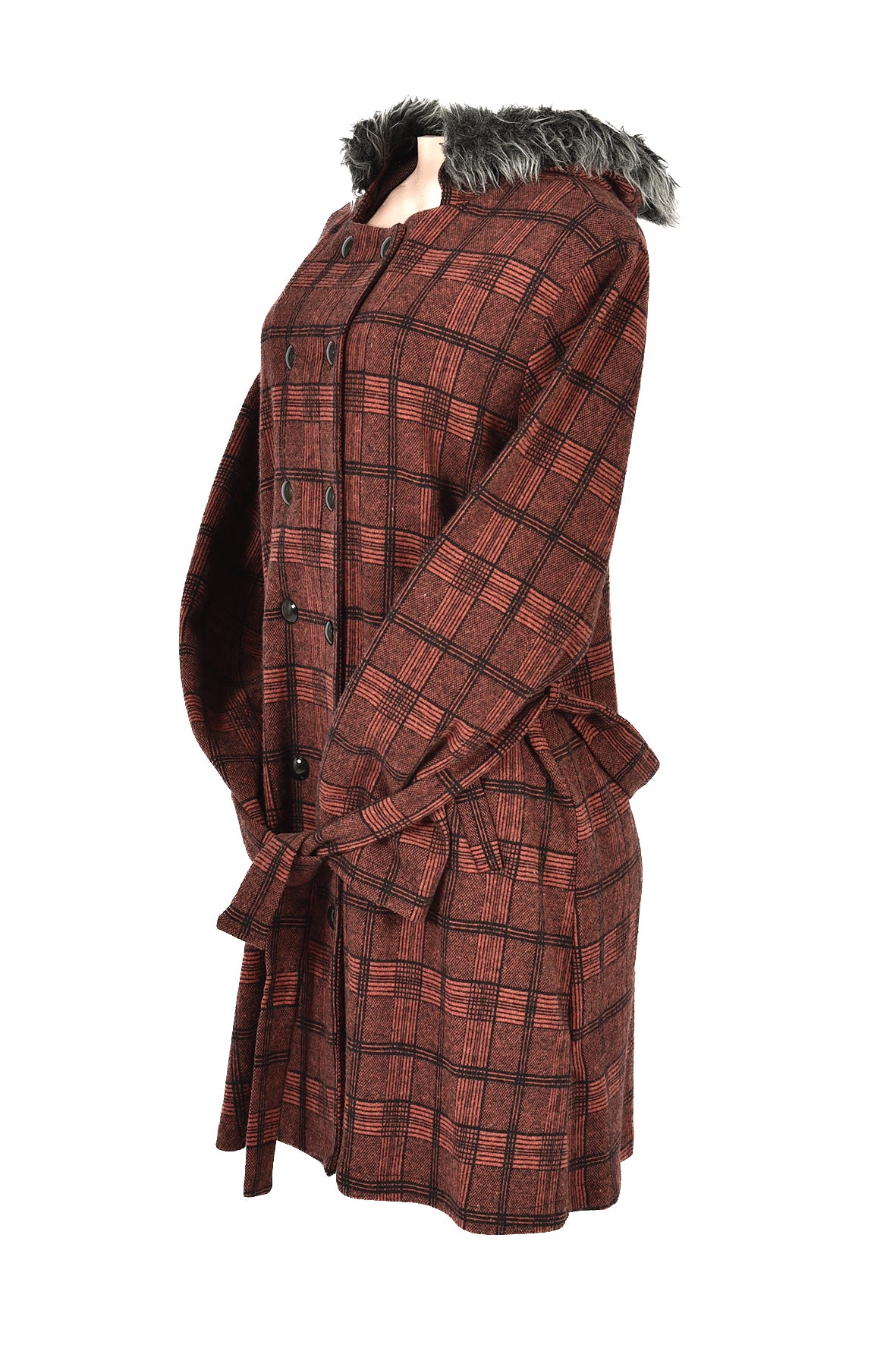 winter jacket- rusty red
