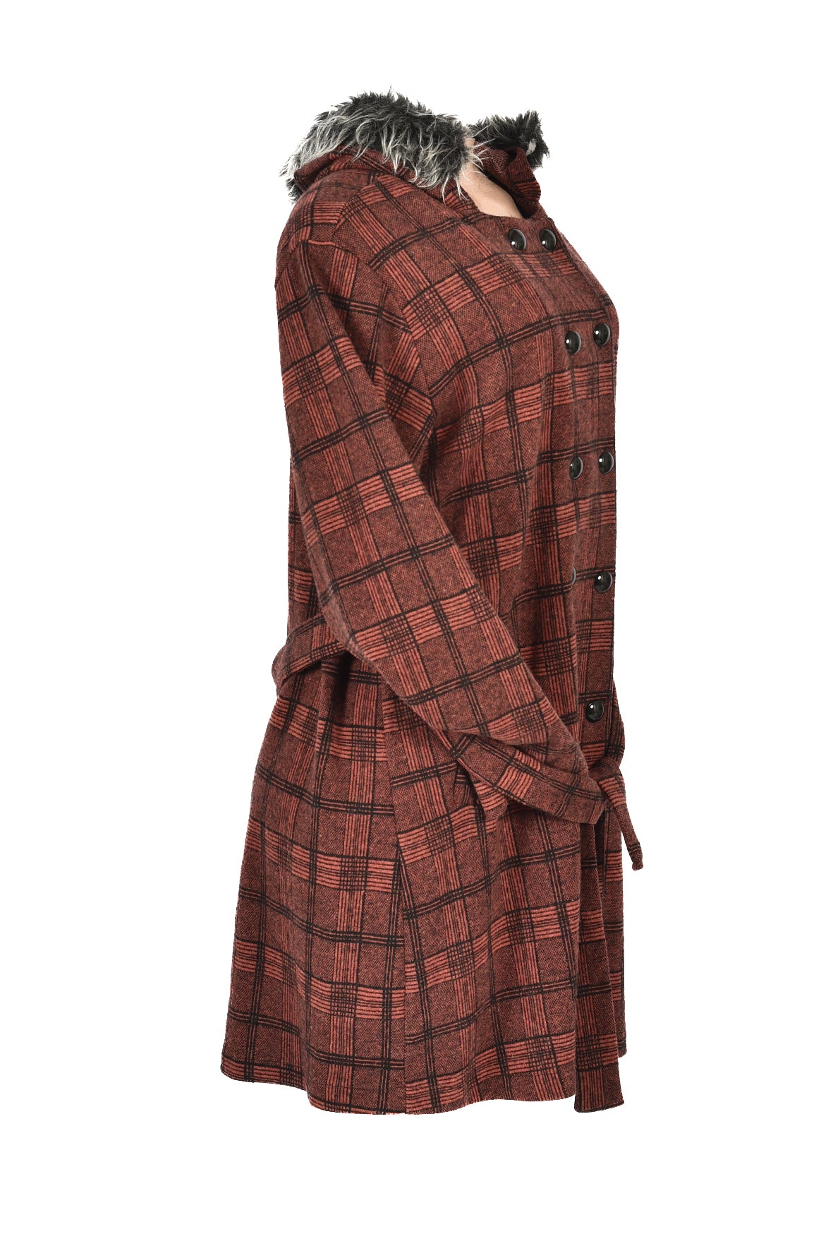 winter jacket- rusty red