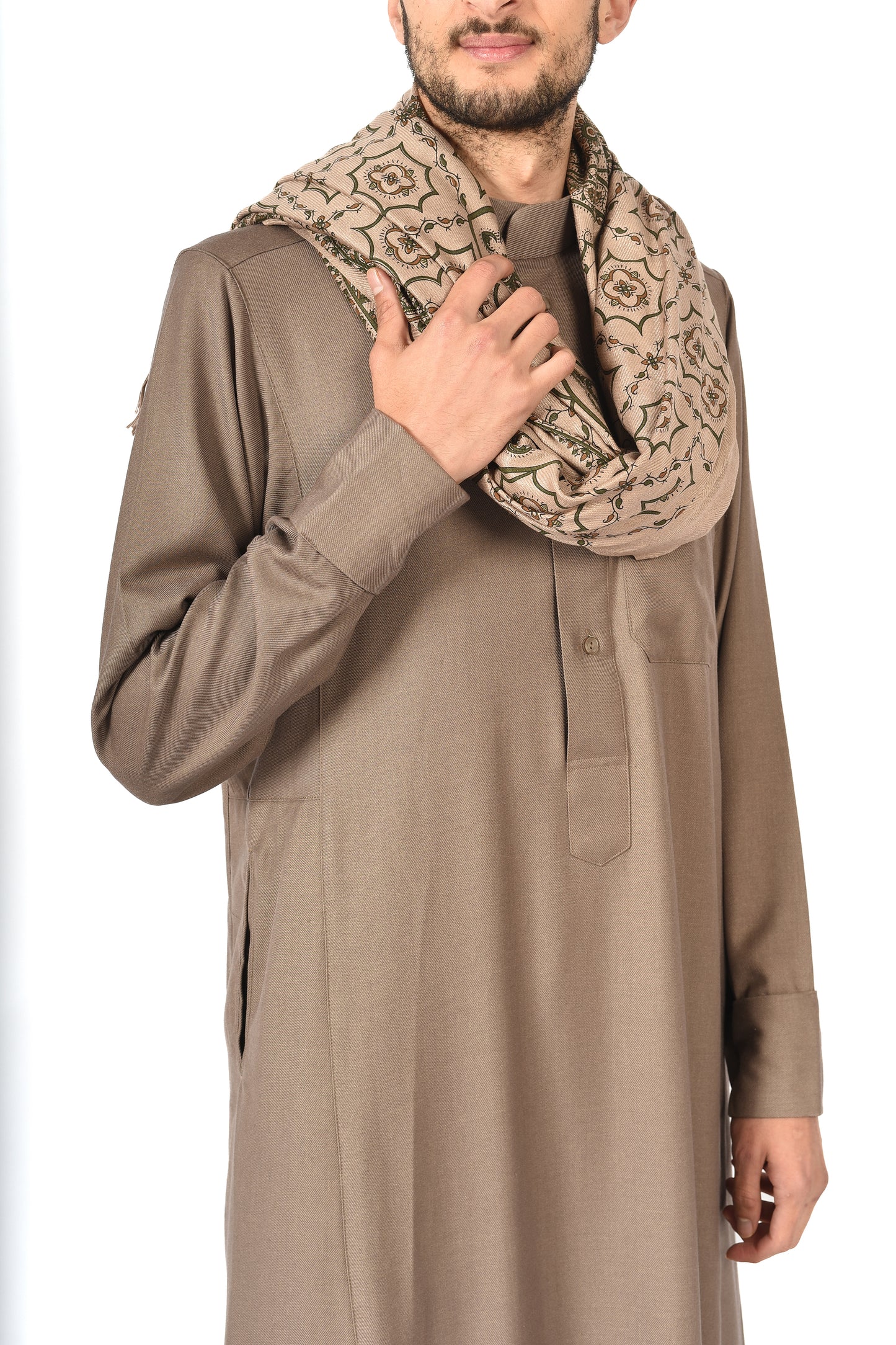 Mens shawls- cream