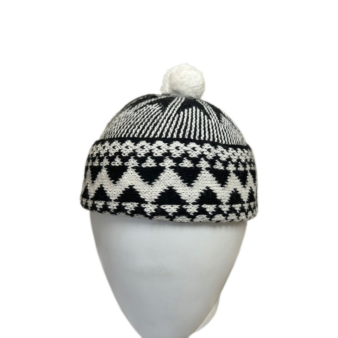 Black and White Beanie