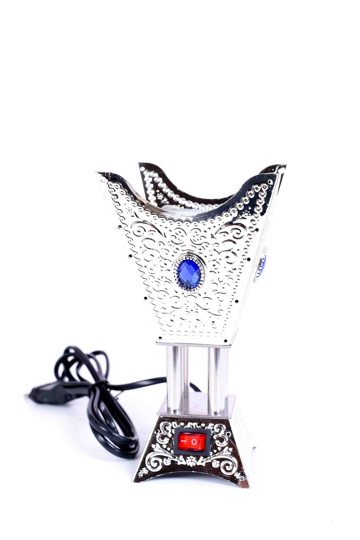 Arabian Style Electrical Bakhoor / Loban Incense Burner - Silver