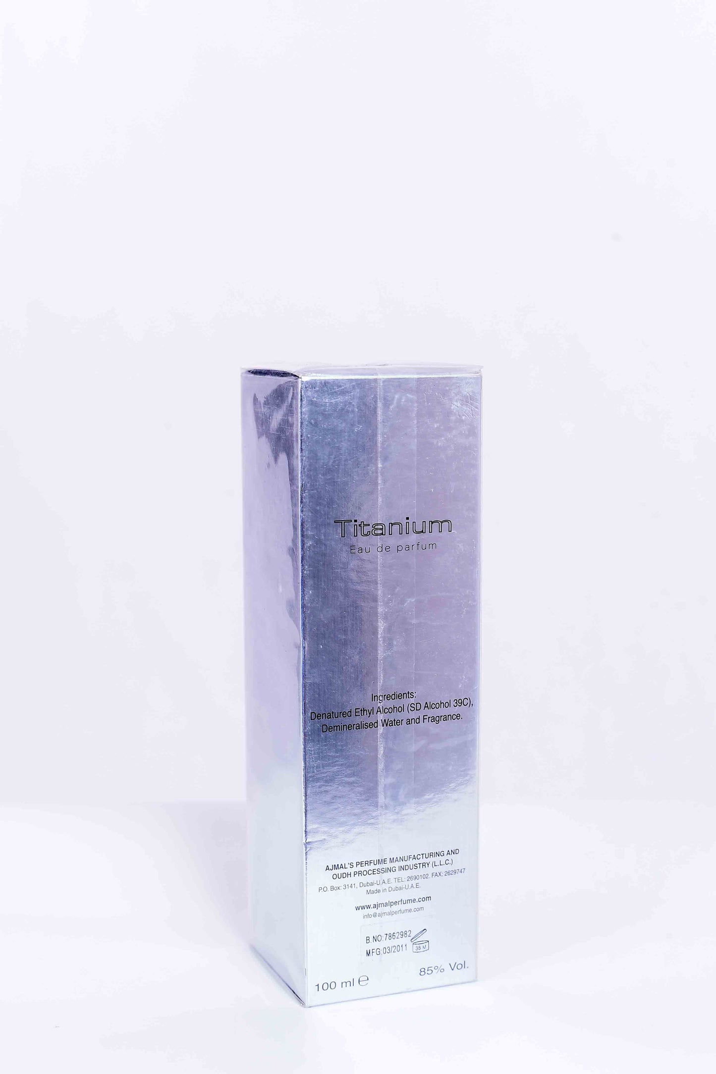 Ajmal Titanium Eau de Parfum - 100ml Perfume for Men