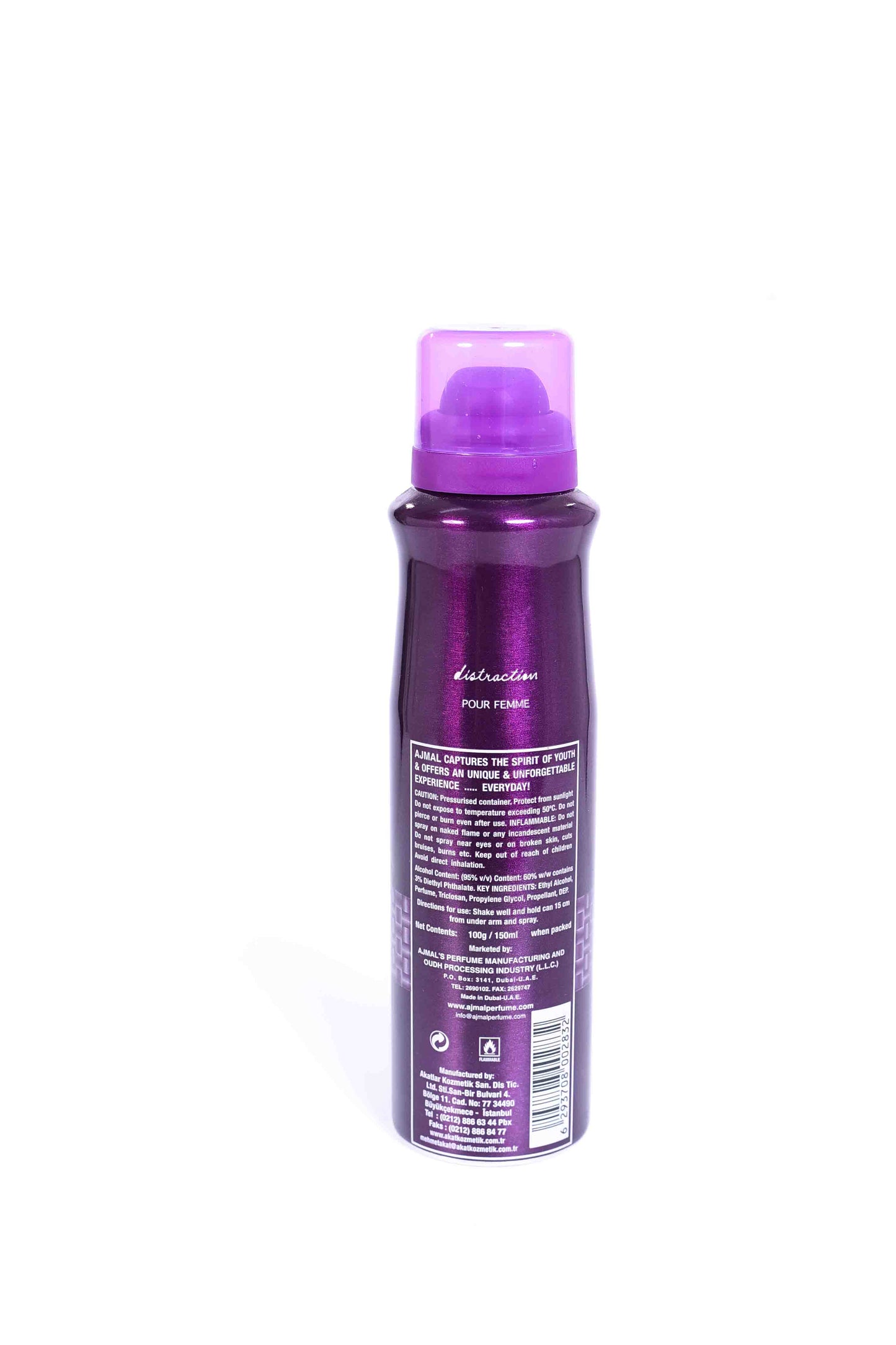 Ajmal Distraction Perfume Deodorant 150ml Body Spray Gift For women