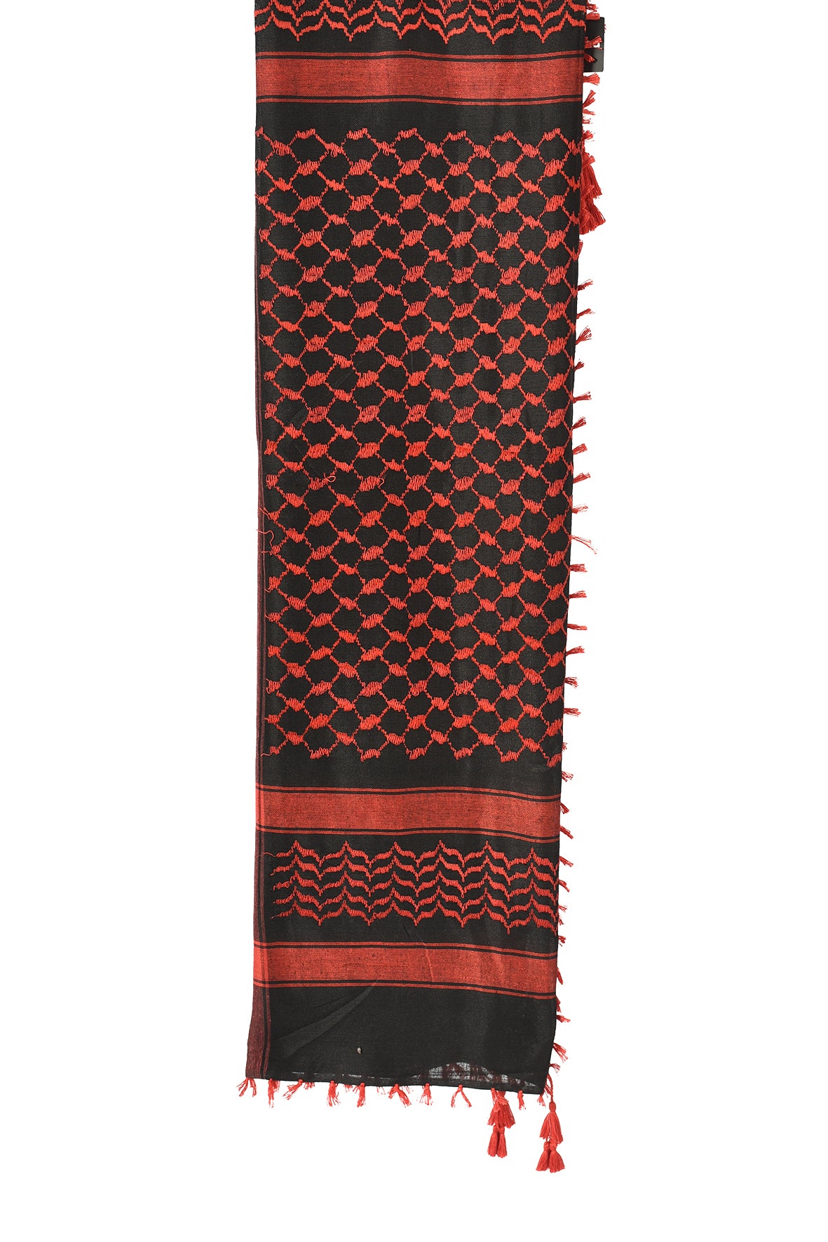 Multi Colour Men's Scarf With Tassel Keffiyeh Cotton Shemagh 110x110cm