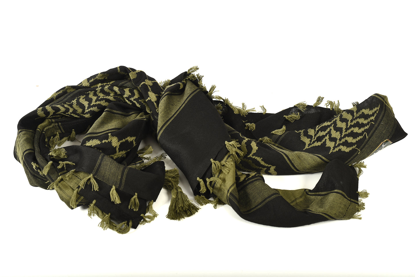 Multi Colour Men's Scarf With Tassel Keffiyeh Cotton Shemagh 110x110cm