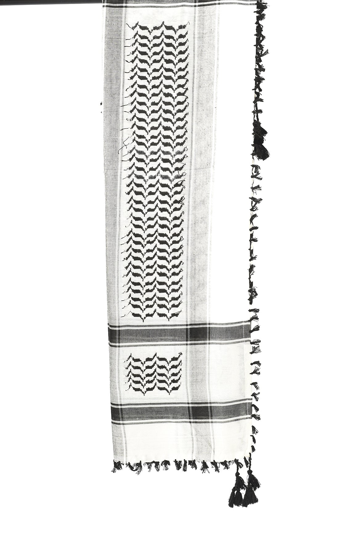 Multi Colour Men's Scarf With Tassel Keffiyeh Cotton Shemagh 110x110cm