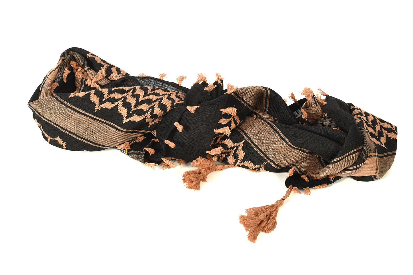 Multi Colour Men's Scarf With Tassel Keffiyeh Cotton Shemagh 110x110cm