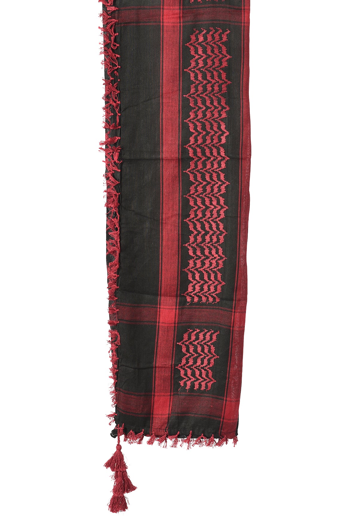 Multi Colour Men's Scarf With Tassel Keffiyeh Cotton Shemagh 110x110cm