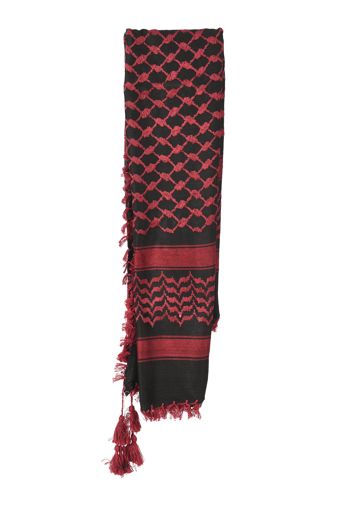Multi Colour Men's Scarf With Tassel Keffiyeh Cotton Shemagh 110x110cm