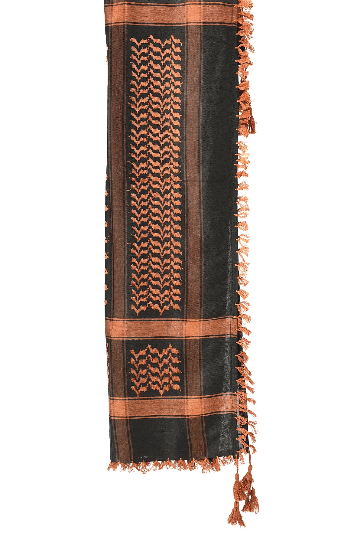 Multi Colour Men's Scarf With Tassel Keffiyeh Cotton Shemagh 110x110cm