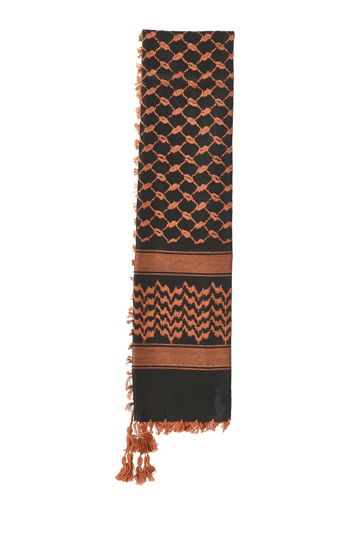 Multi Colour Men's Scarf With Tassel Keffiyeh Cotton Shemagh 110x110cm