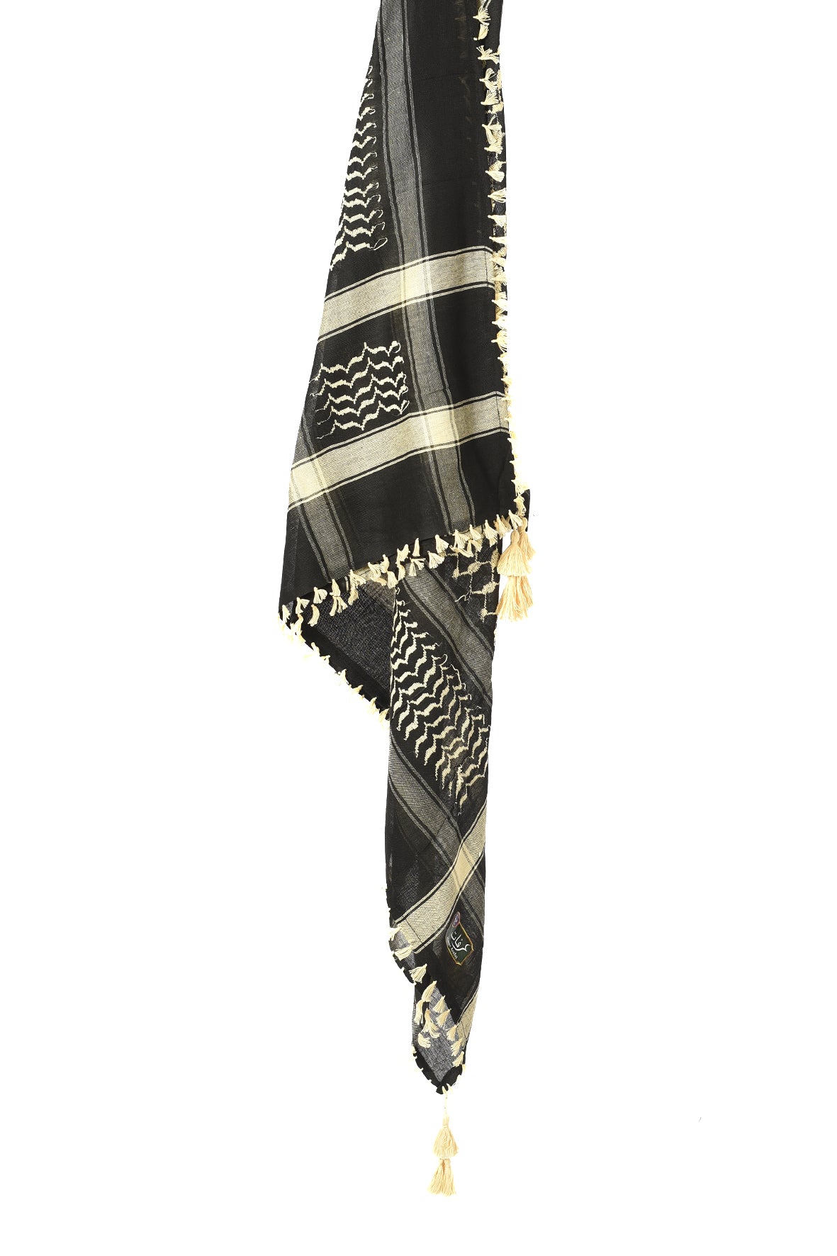 Multi Colour Men's Scarf With Tassel Keffiyeh Cotton Shemagh 110x110cm