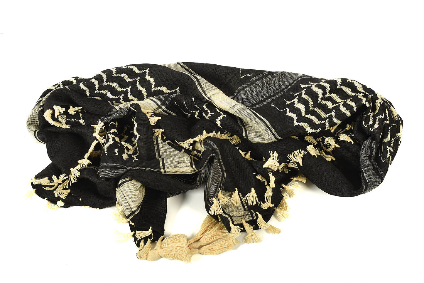 Multi Colour Men's Scarf With Tassel Keffiyeh Cotton Shemagh 110x110cm