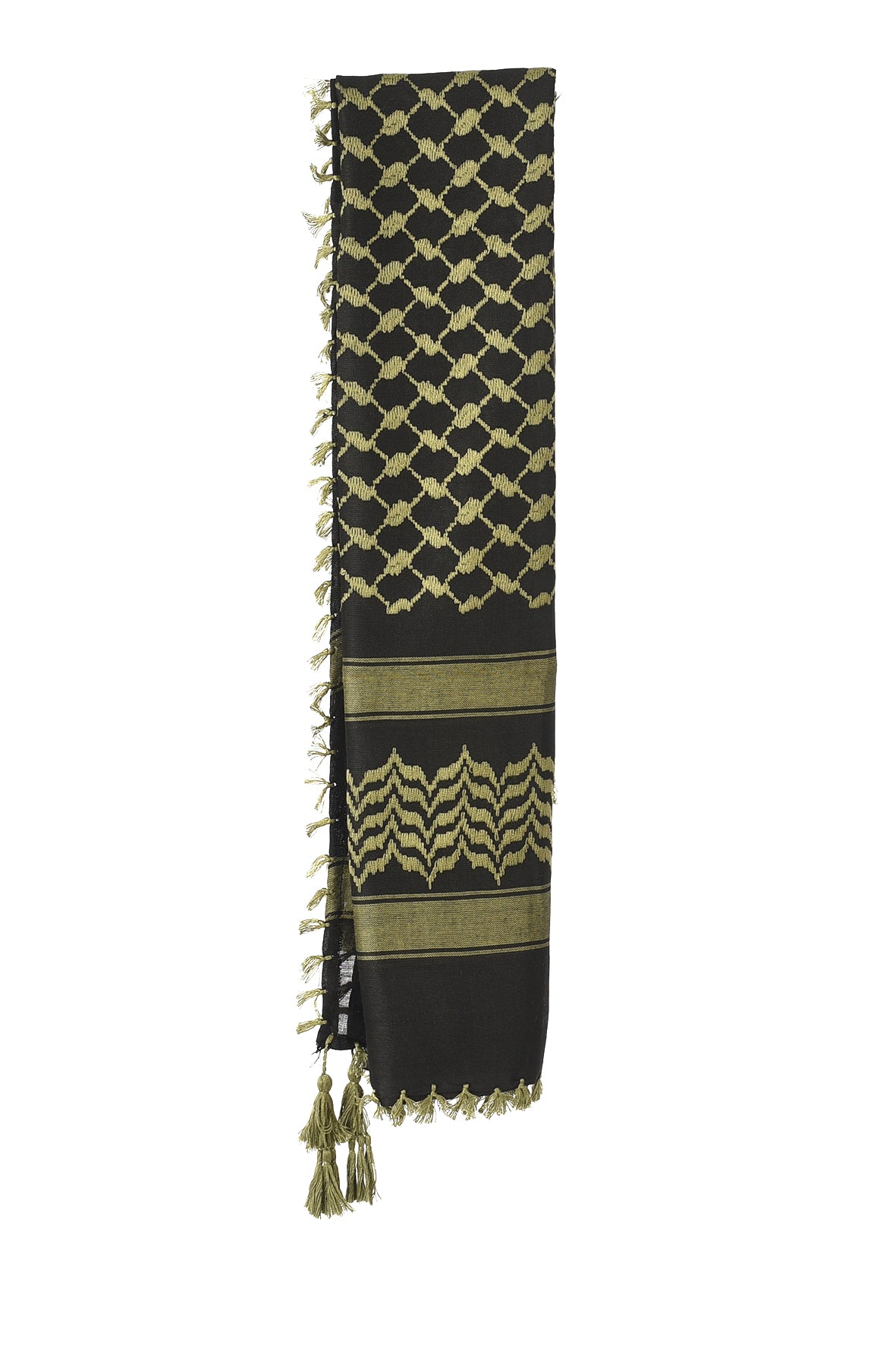 Multi Colour Men's Scarf With Tassel Keffiyeh Cotton Shemagh 110x110cm