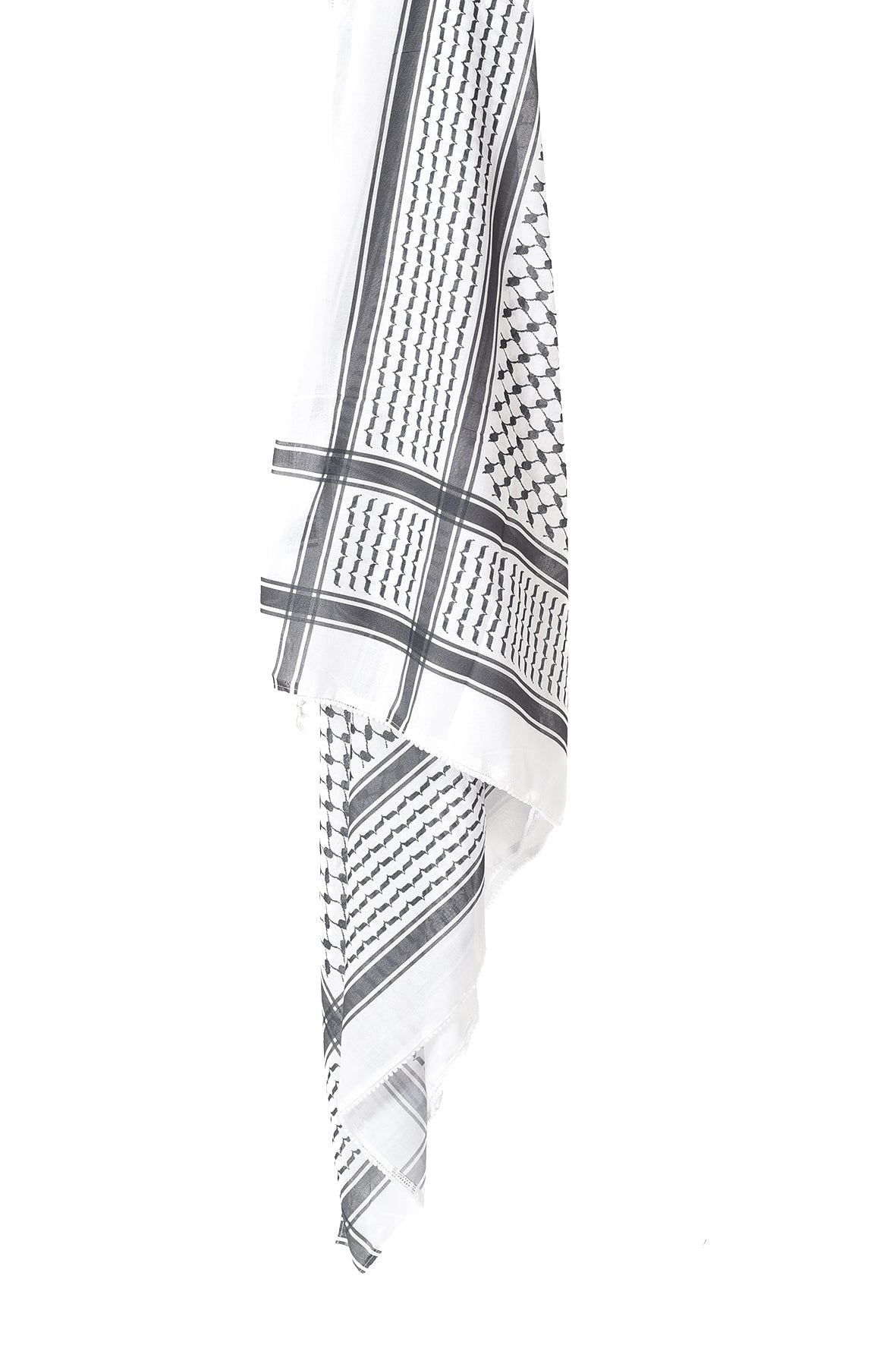 Multi Colour Men's Scarf With Tassel Keffiyeh Cotton Shemagh 110x110cm