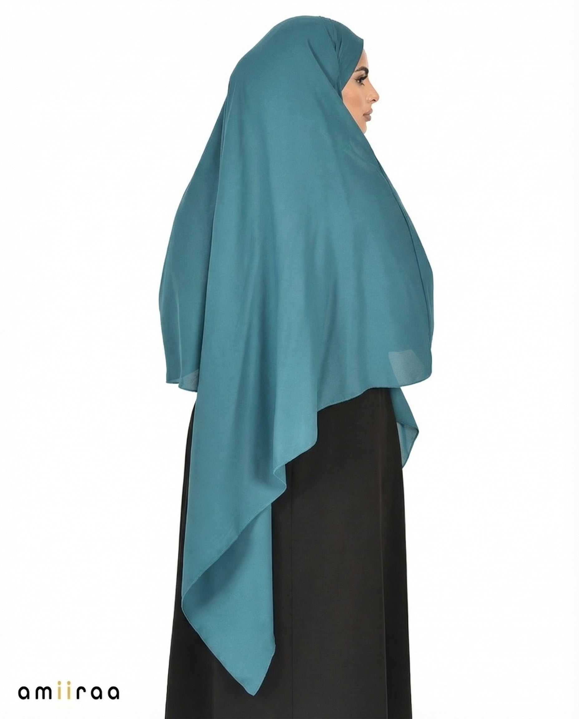 Lyons Blue Single Layer Flow Modest Khimar