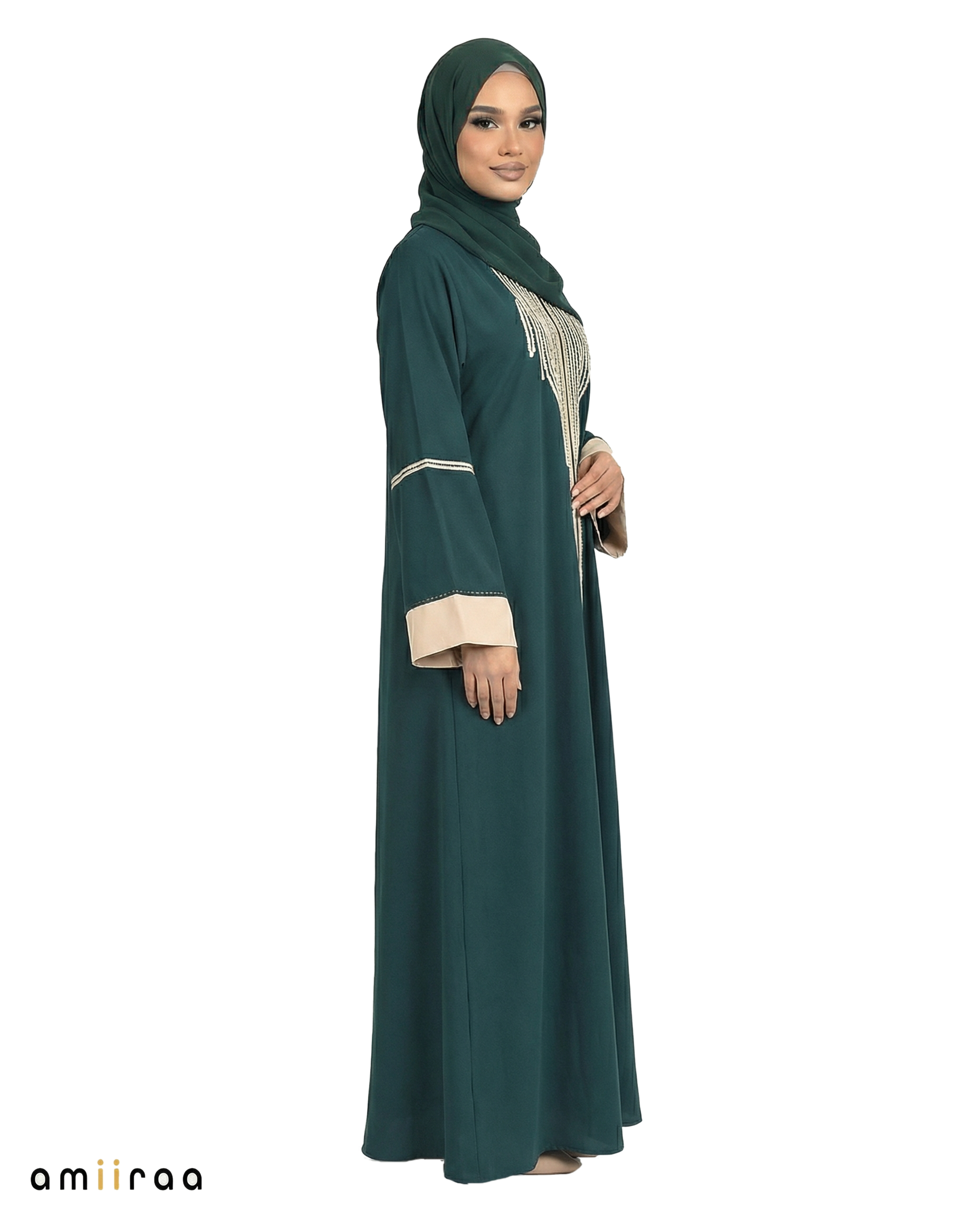 Katalia Style 3 Piece Modest Abaya Set – Titan